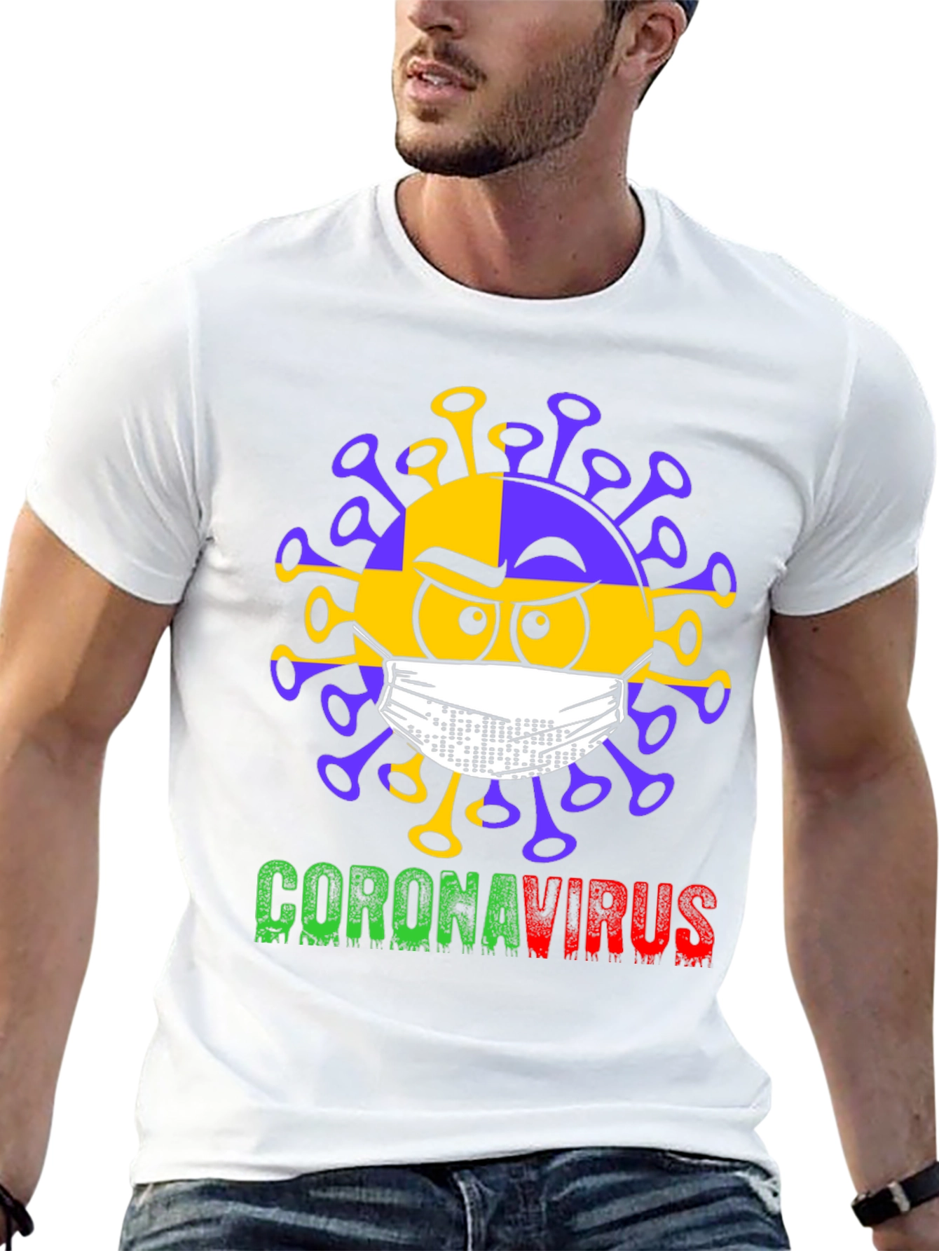 Coronavirus Graphic T-Shirt - Novelty Tee
