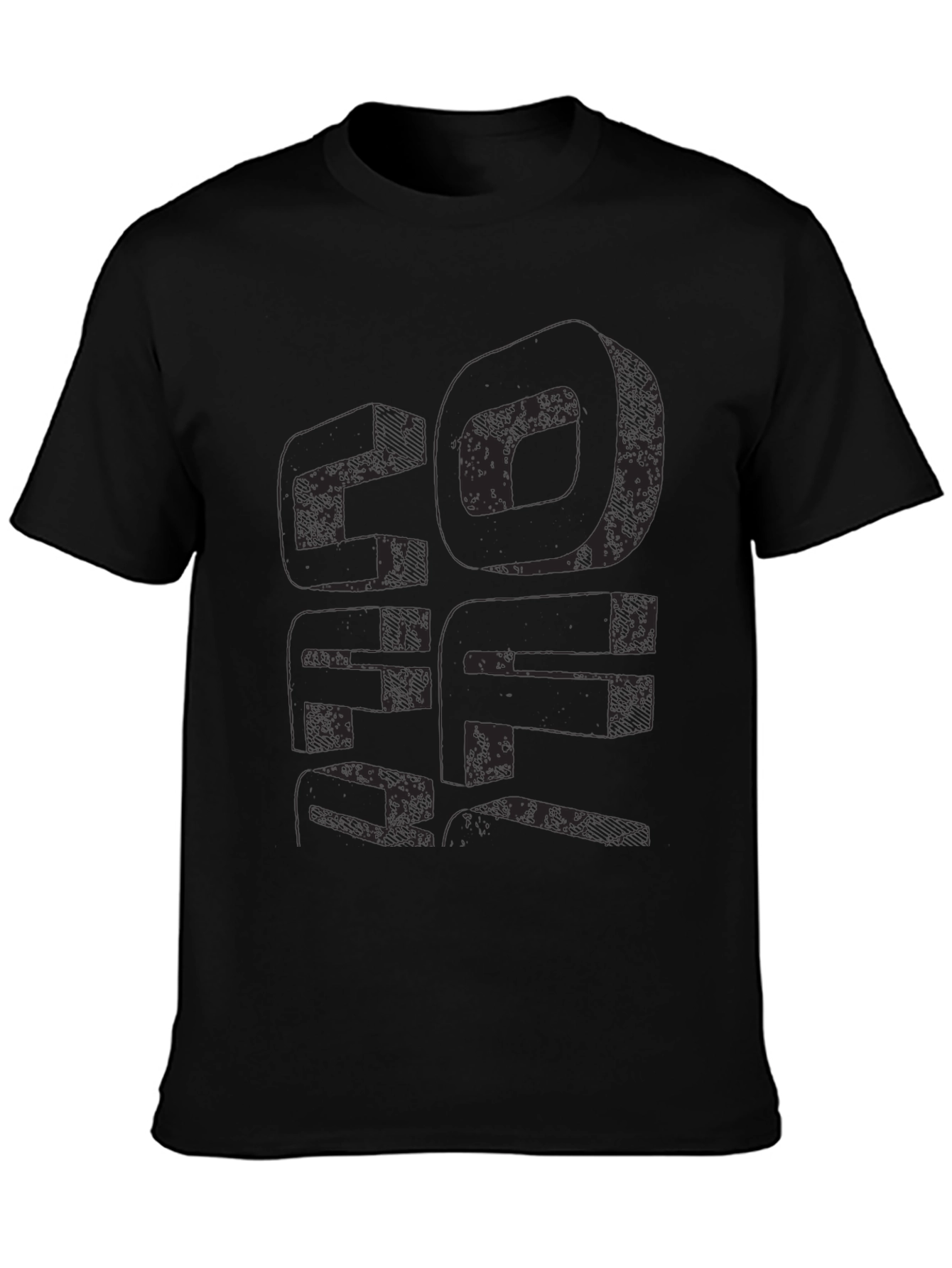 Distressed Graphic Print Tee