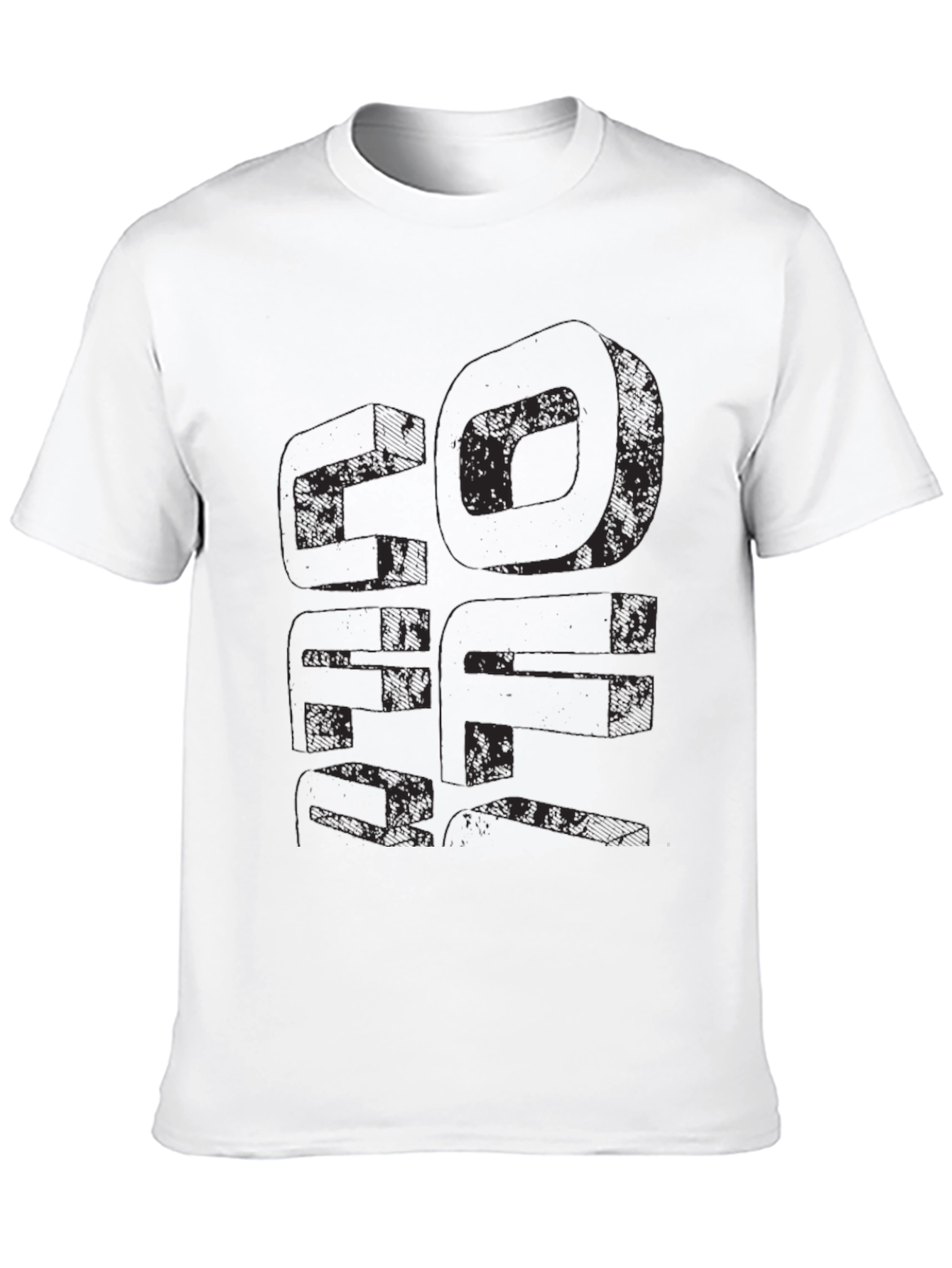 Distressed Graphic Print Tee