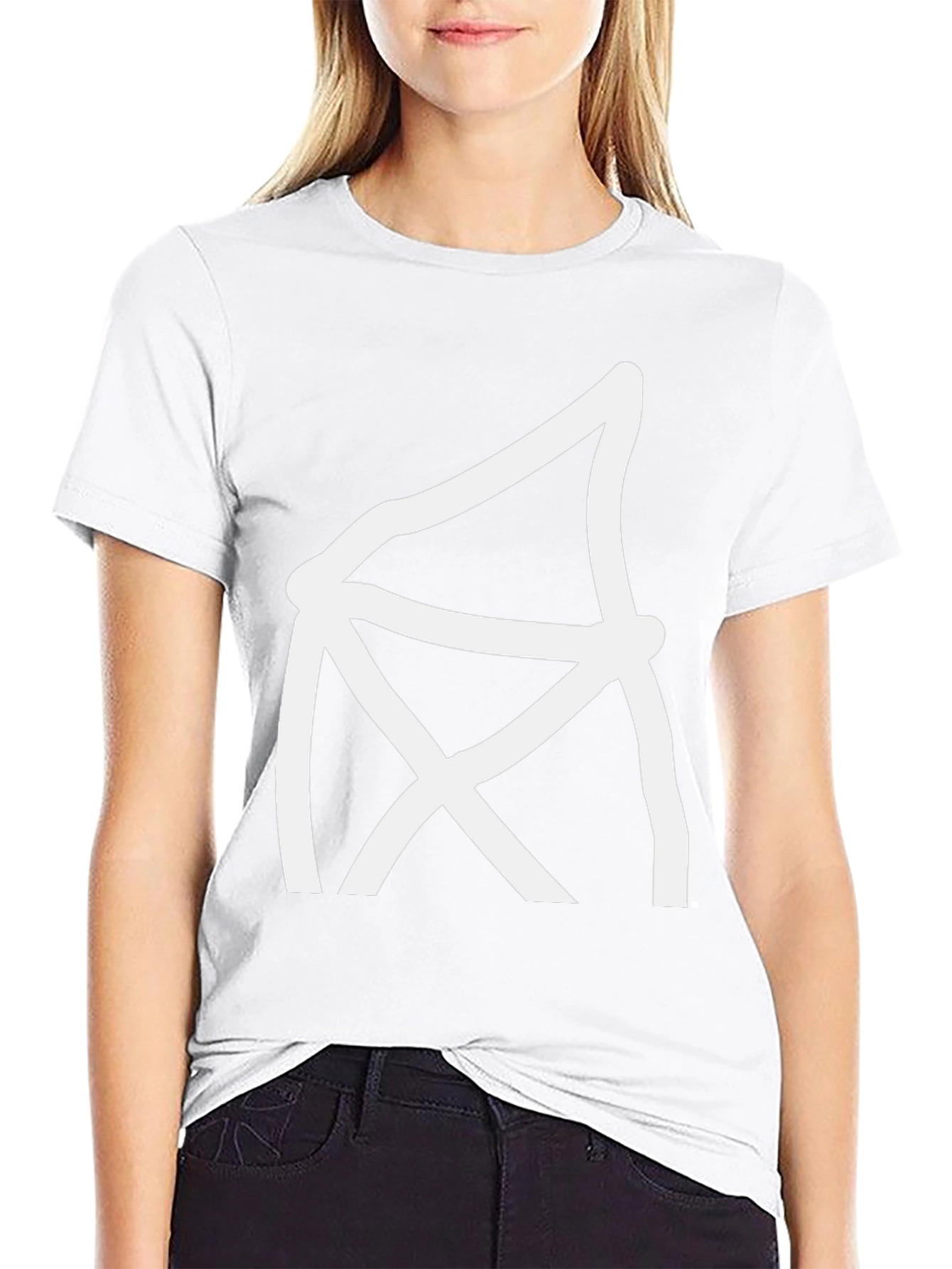 Abstract Graphic Tee - Modern Black T-Shirt