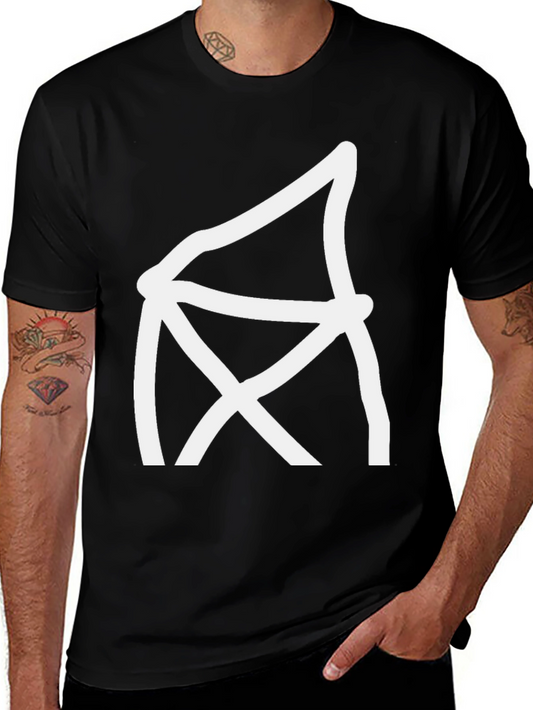 Abstract Graphic Tee - Modern Black T-Shirt