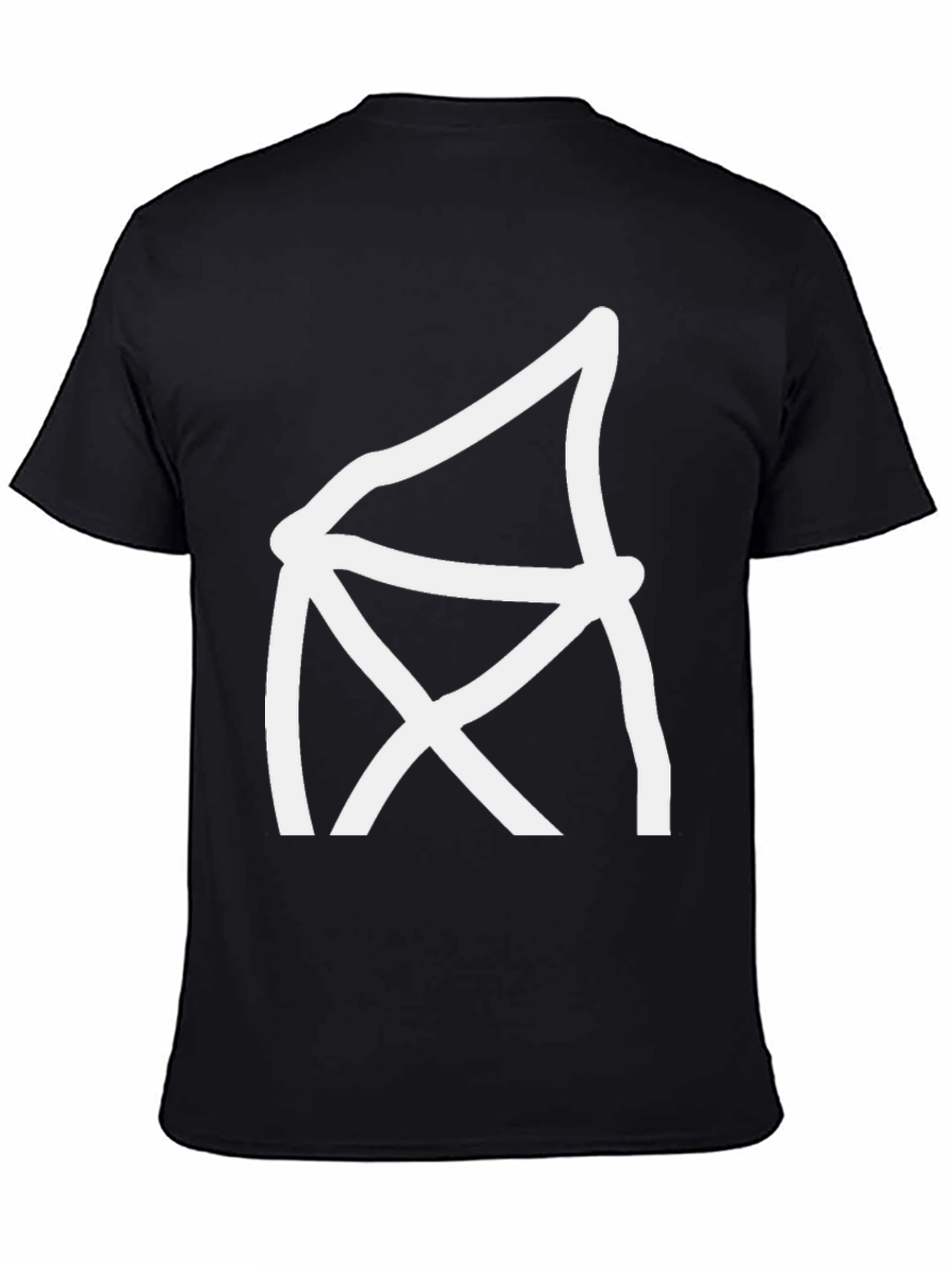 Abstract Graphic Tee - Modern Black T-Shirt