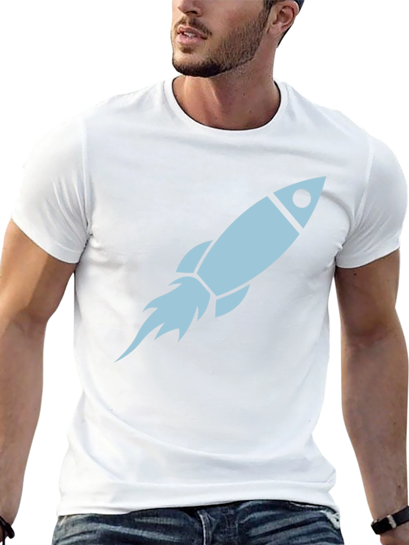 Rocket Graphic Tee - Mens Black T-Shirt