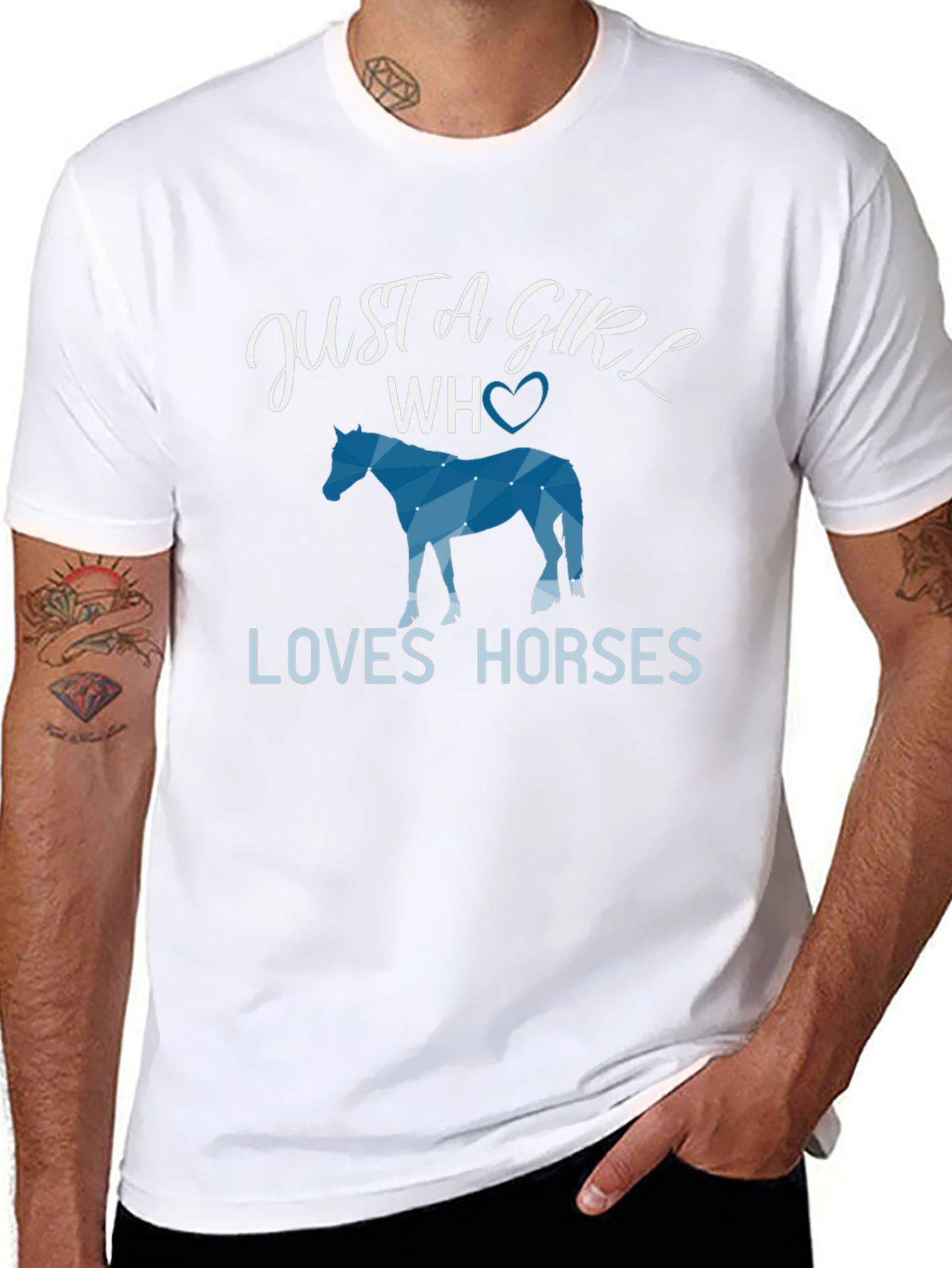 Just a Girl Who Loves Horses Graphic Tee