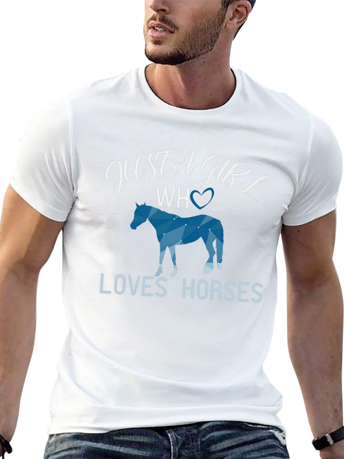 Just a Girl Who Loves Horses Graphic Tee