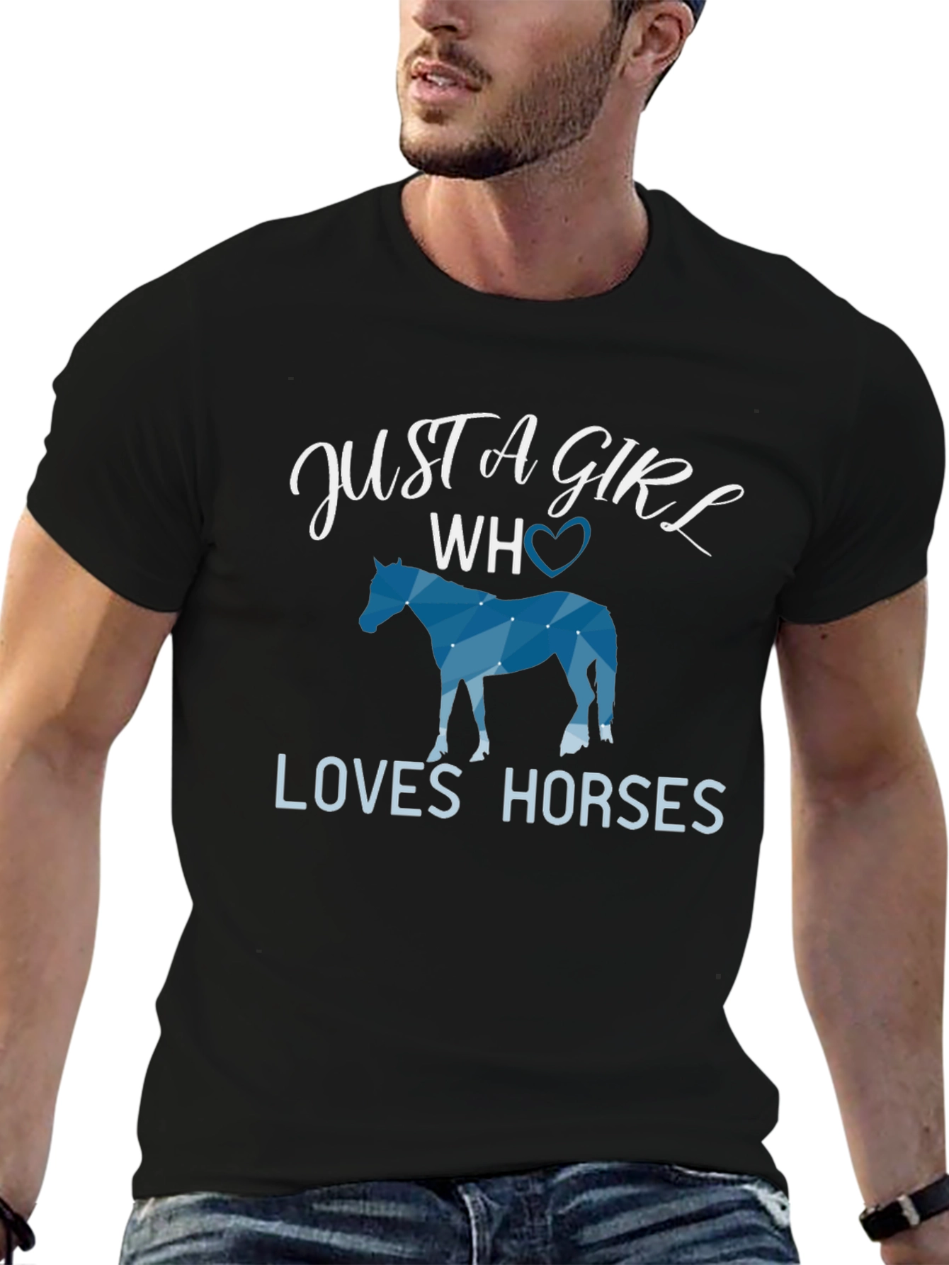 Just a Girl Who Loves Horses Graphic Tee