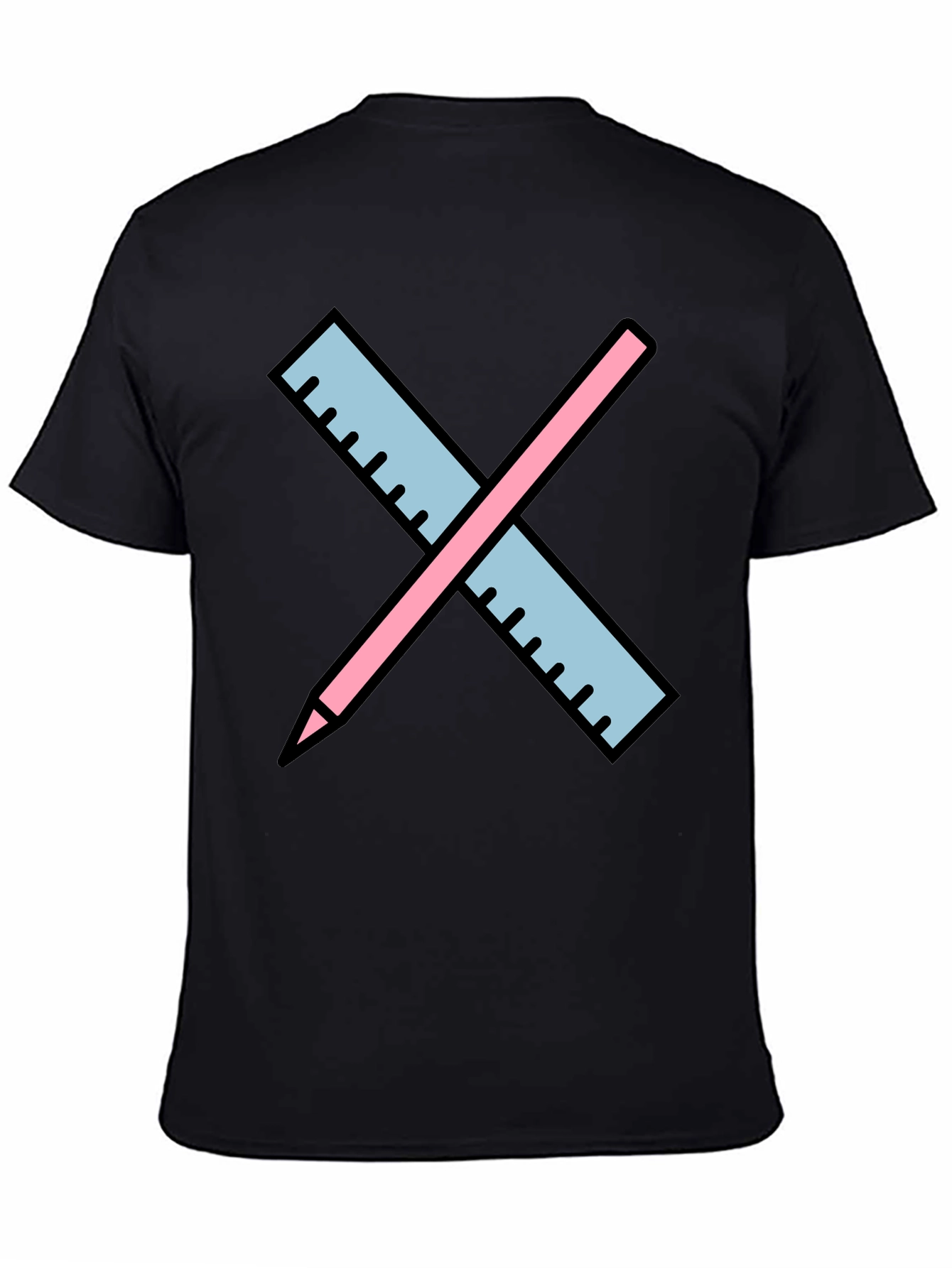 Drafting Tee - Ruler & Pencil Design