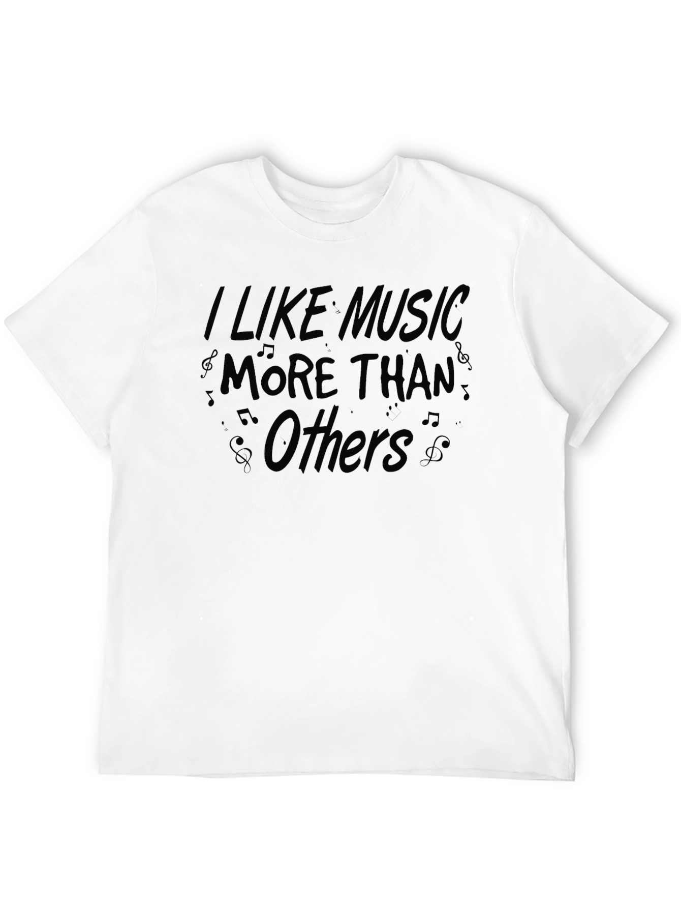 Music Lovers Black Graphic T-Shirt