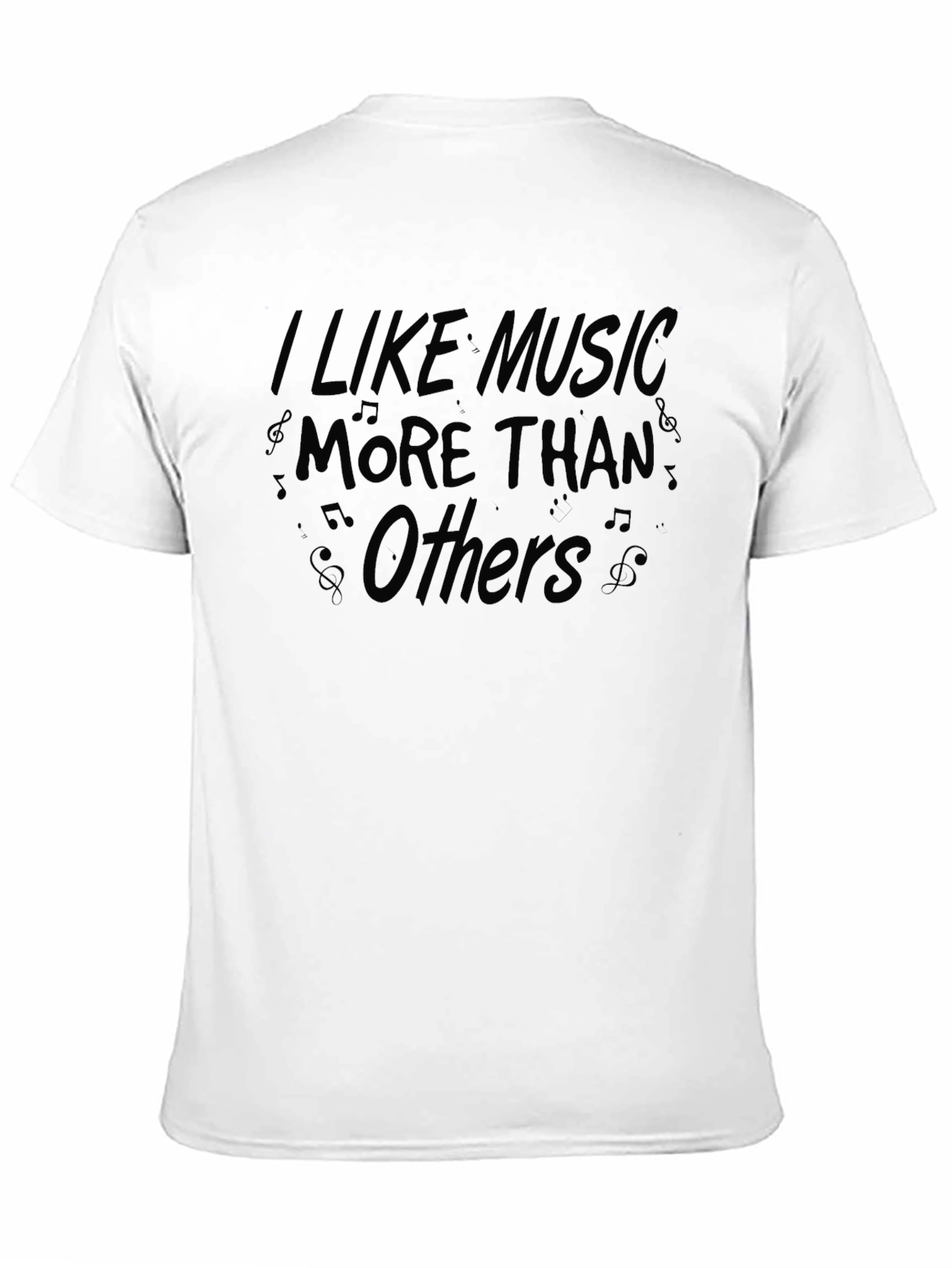 Music Lovers Black Graphic T-Shirt