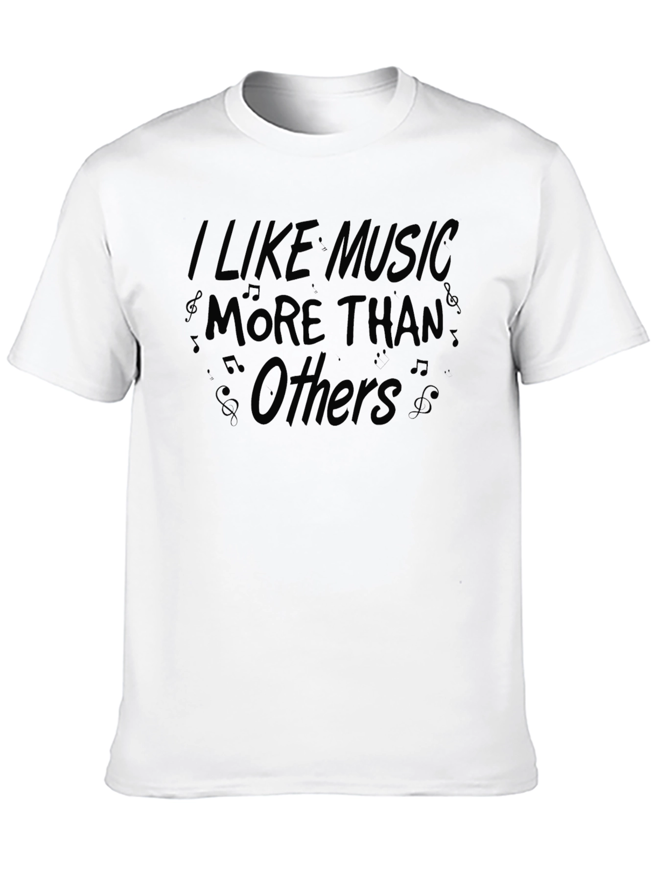 Music Lovers Black Graphic T-Shirt