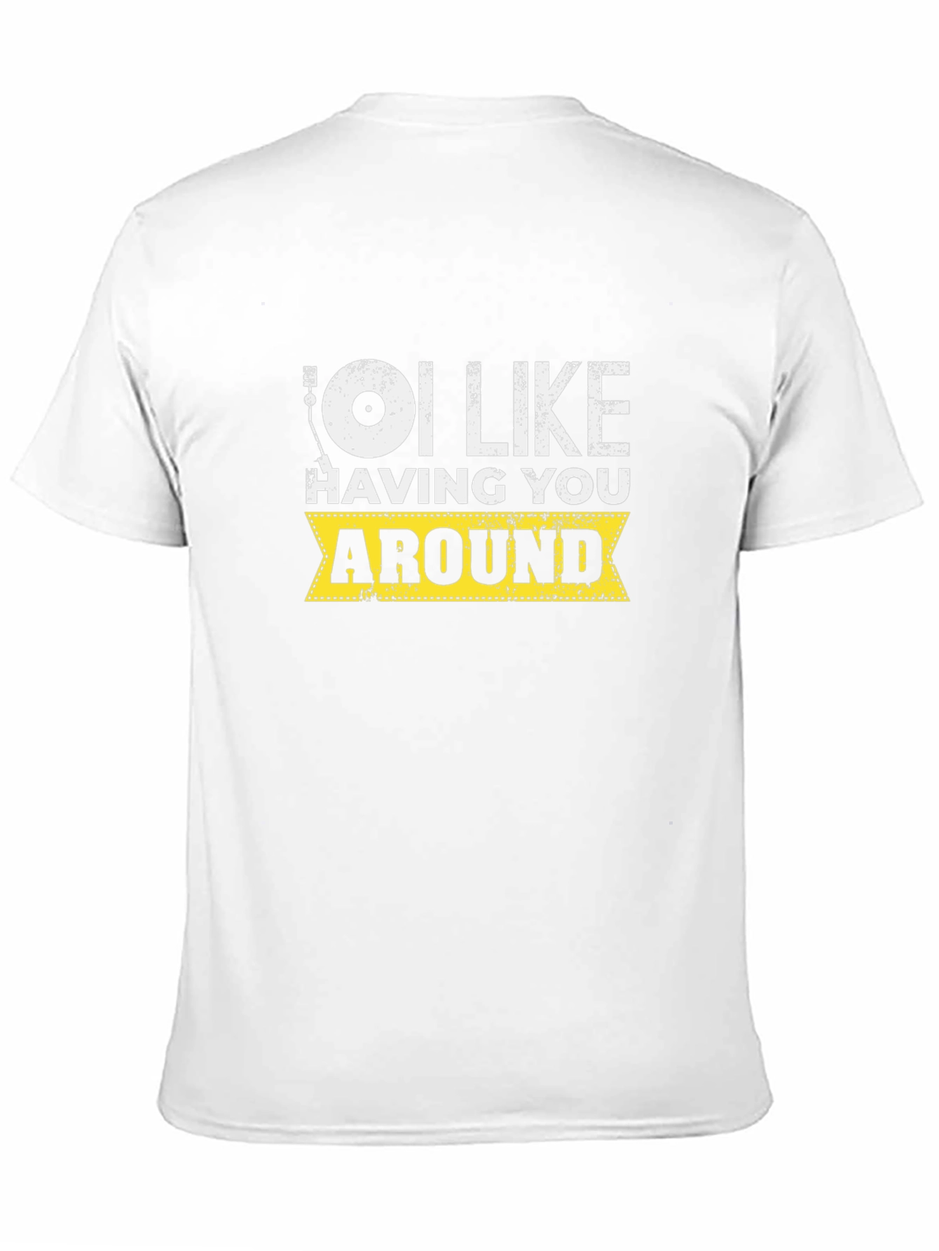 I Like Having You Around Graphic Tee - Black