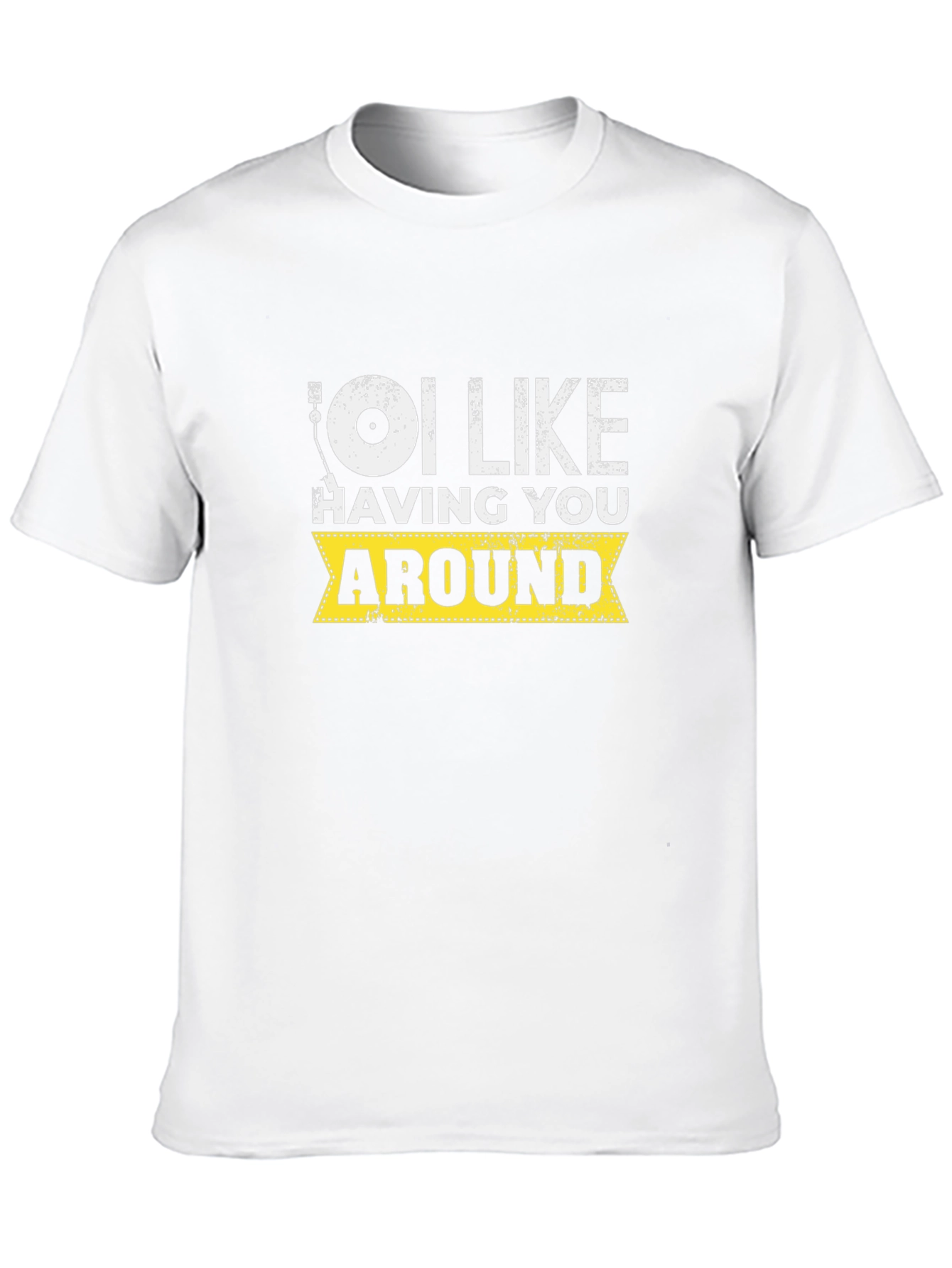 I Like Having You Around Graphic Tee - Black