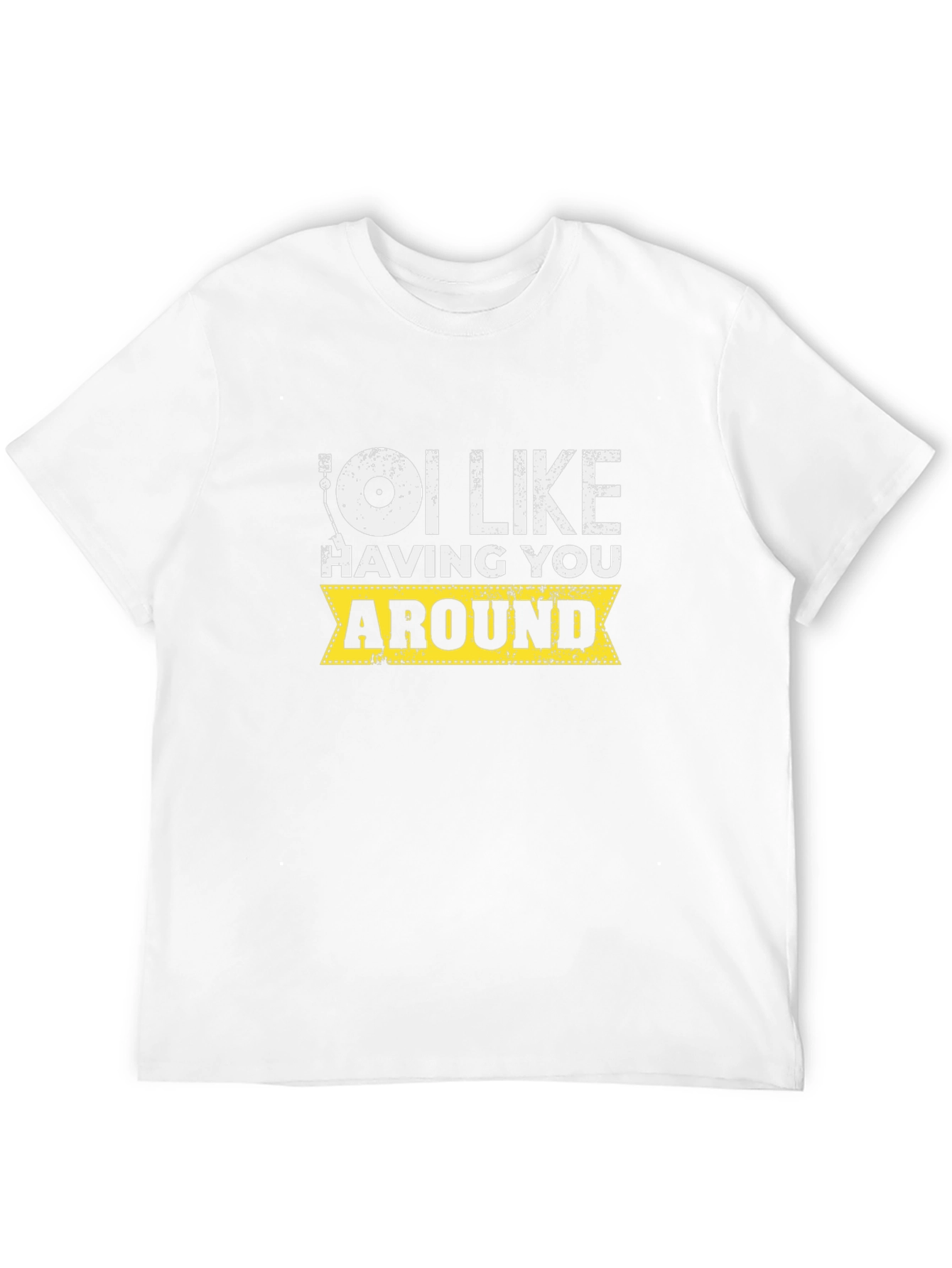 I Like Having You Around Graphic Tee - Black