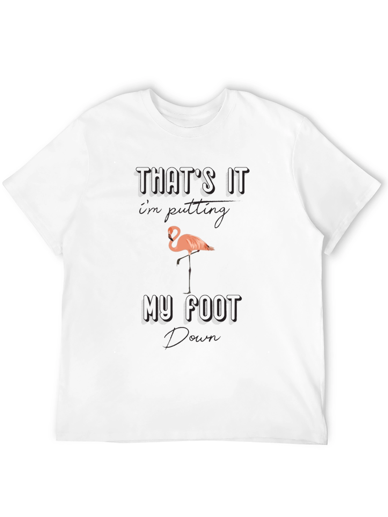 Funny Flamingo Graphic T-Shirt