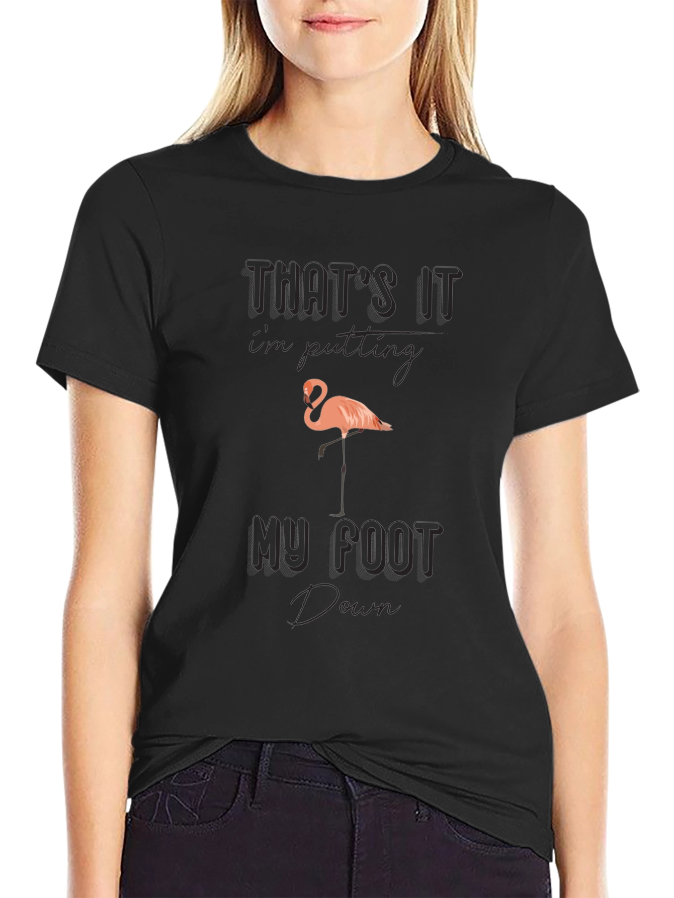 Funny Flamingo Graphic T-Shirt