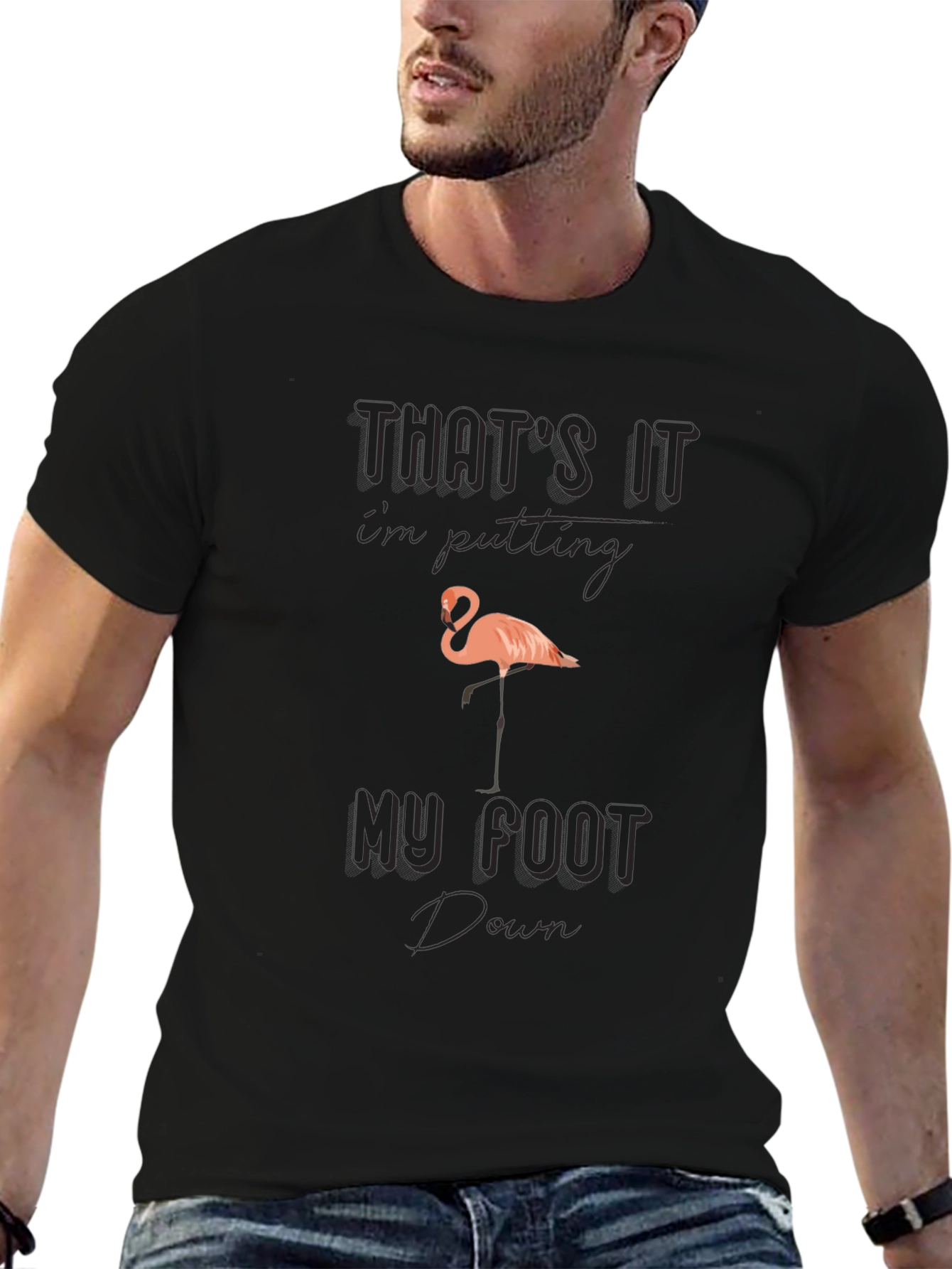 Funny Flamingo Graphic T-Shirt