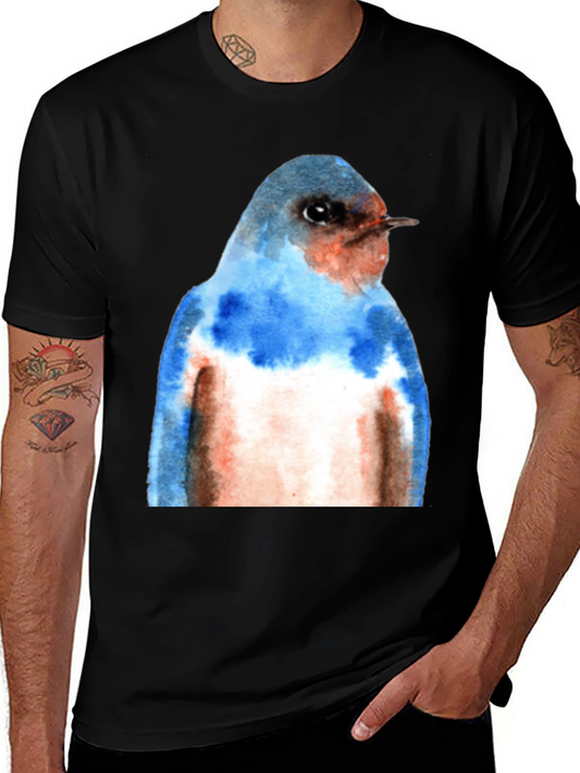 Bluebird Watercolor Graphic Tee