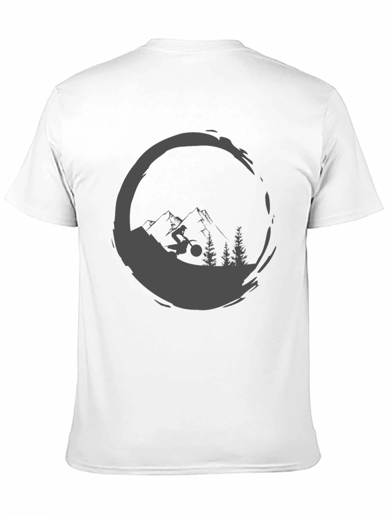 Mountain Biker Graphic Tee - Mens Casual Shirt