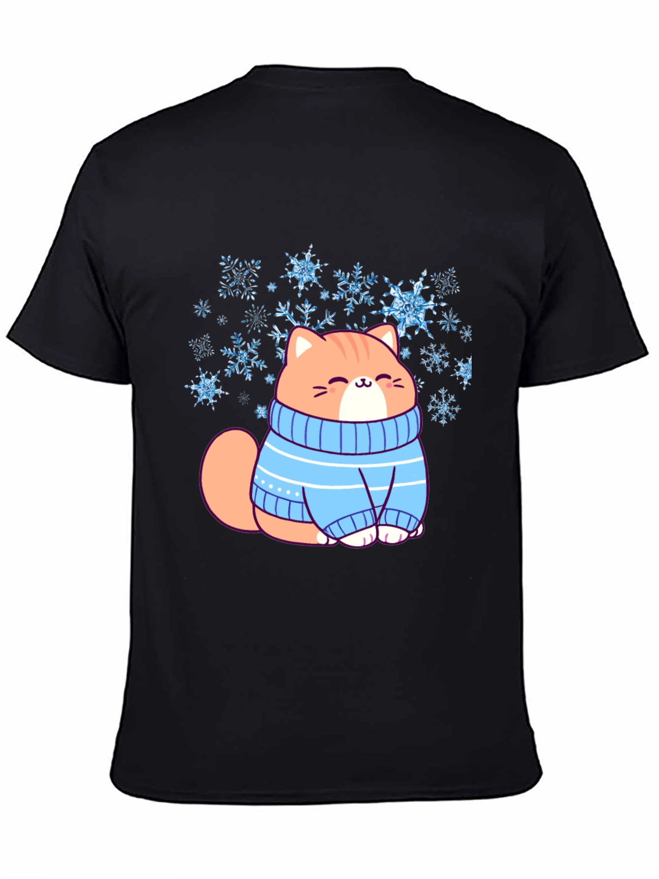 Cat in Sweater Graphic T-Shirt