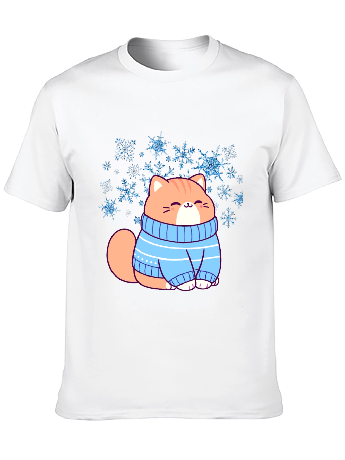 Cat in Sweater Graphic T-Shirt