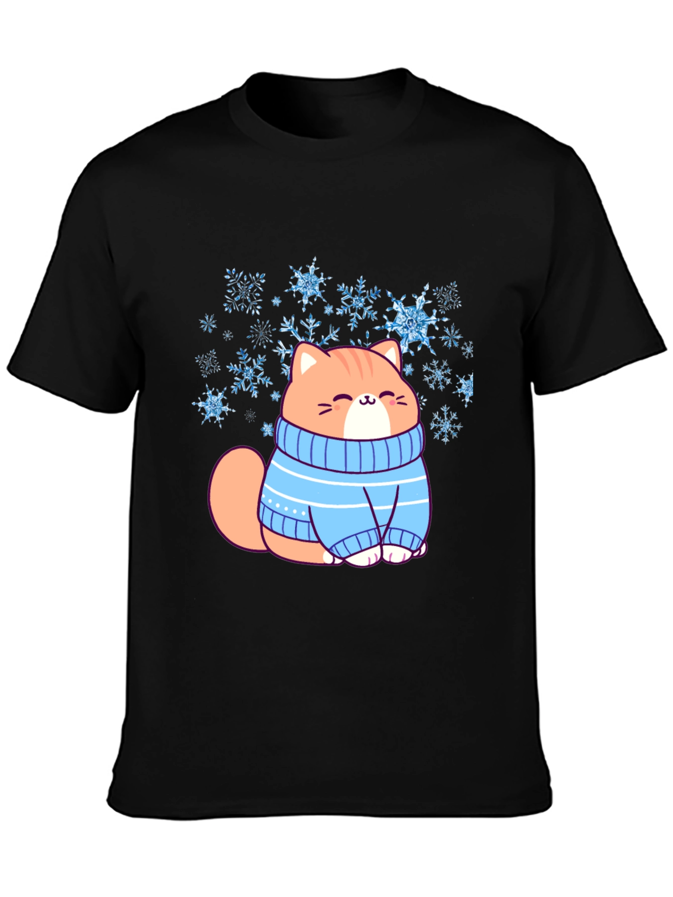 Cat in Sweater Graphic T-Shirt