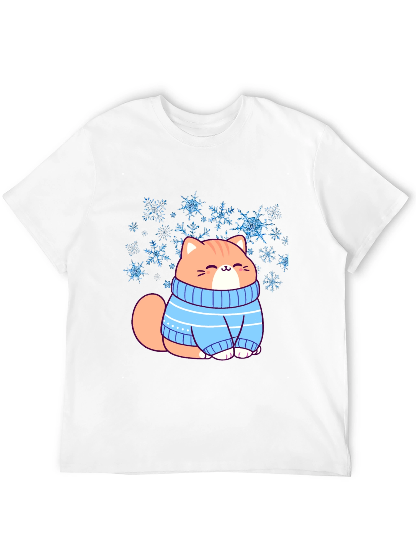Cat in Sweater Graphic T-Shirt