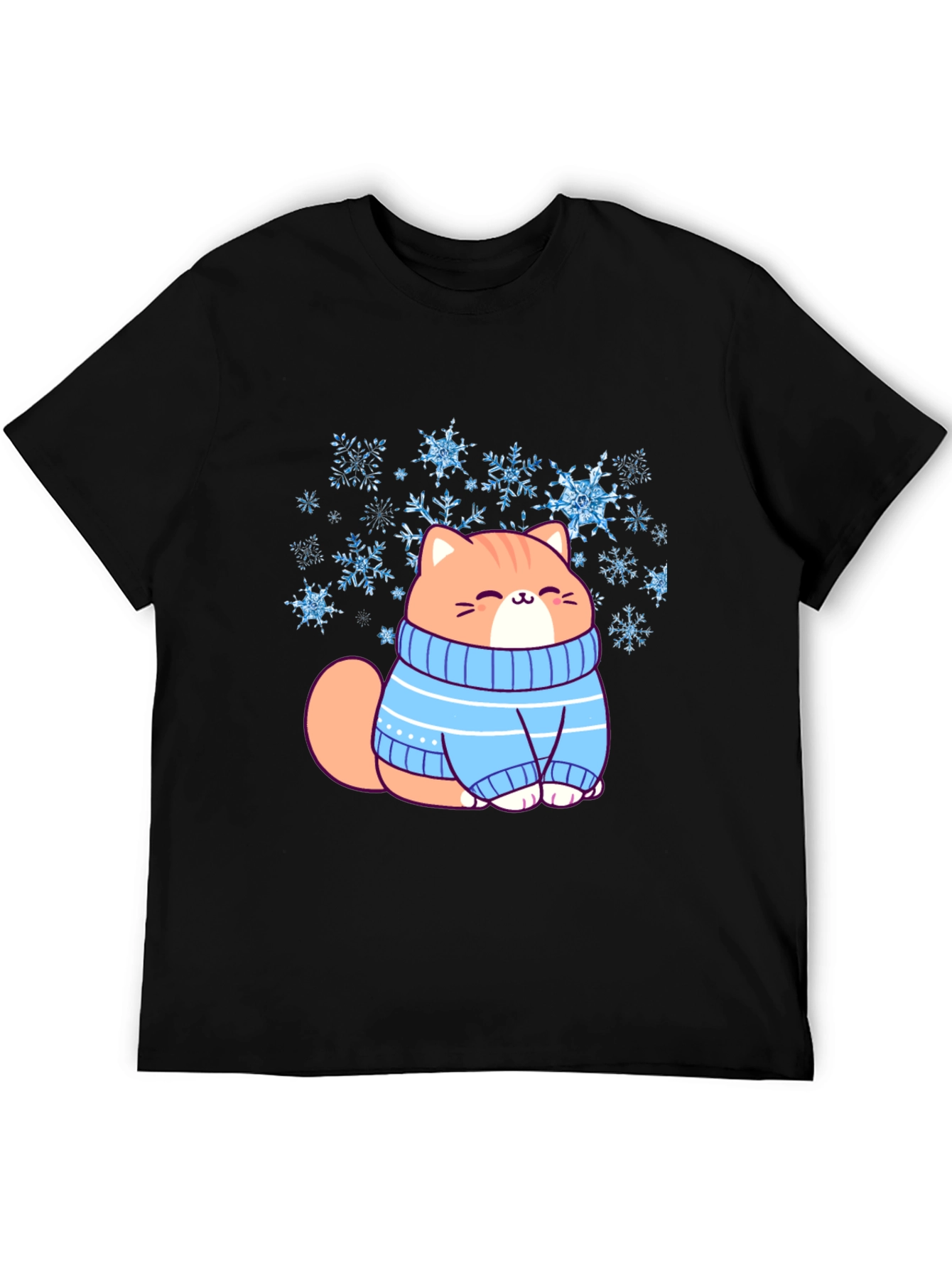 Cat in Sweater Graphic T-Shirt