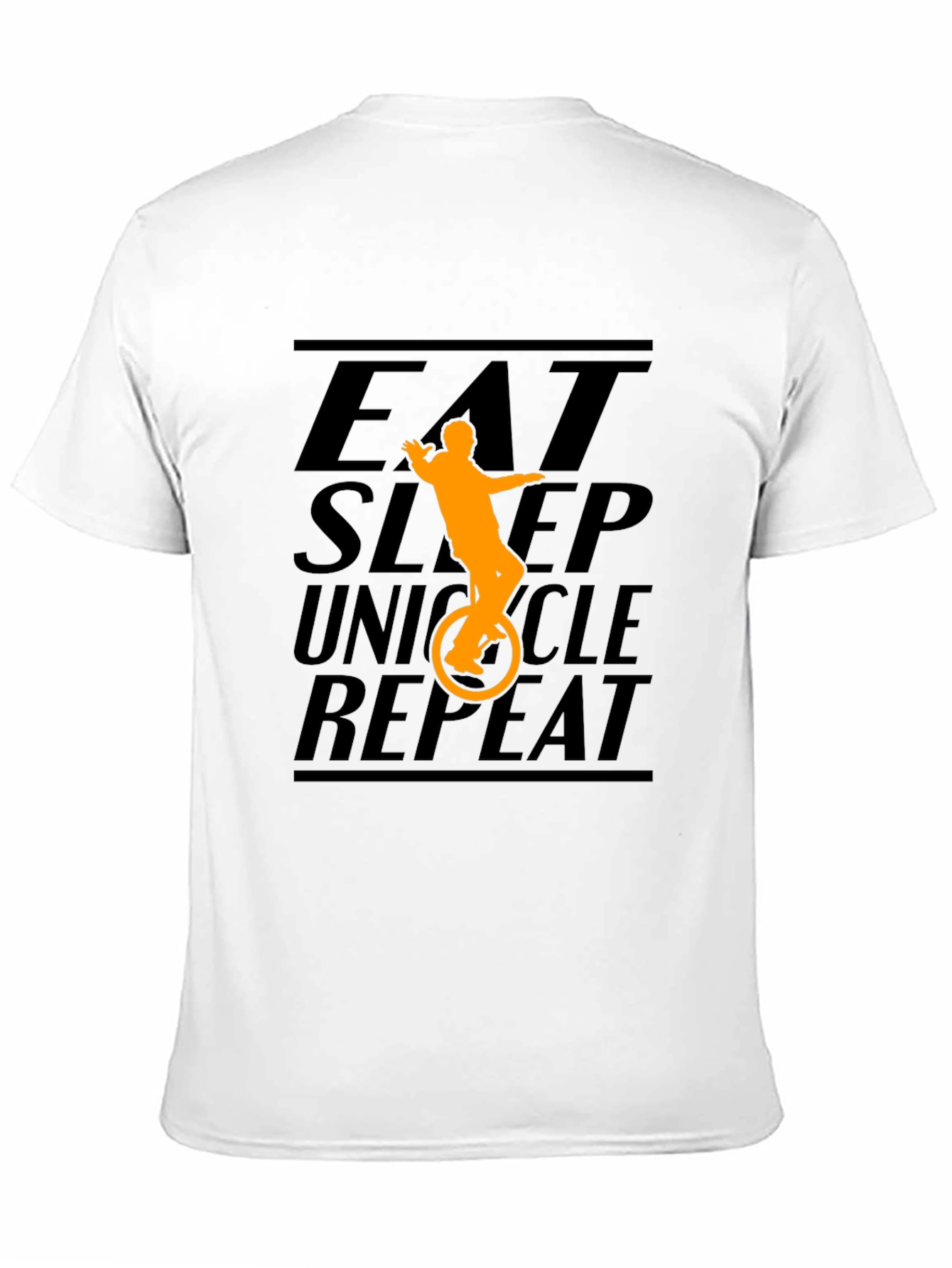 Eat Sleep Unicycle Repeat Graphic Tee
