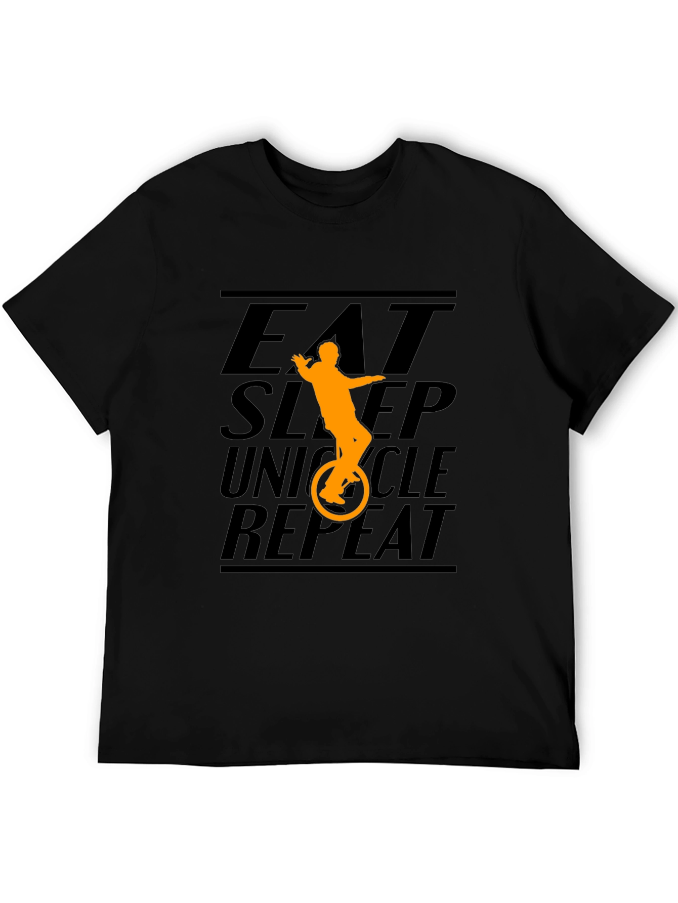 Eat Sleep Unicycle Repeat Graphic Tee
