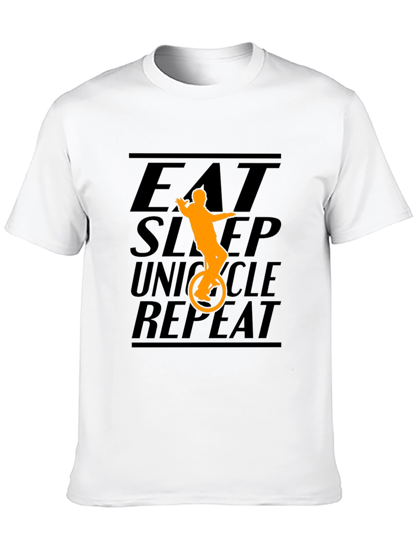 Eat Sleep Unicycle Repeat Graphic Tee