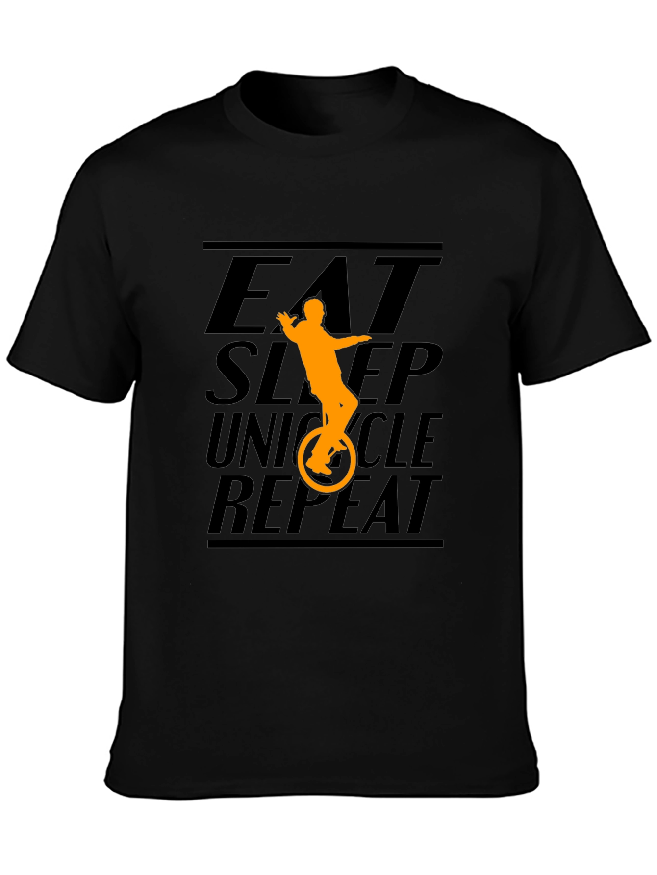 Eat Sleep Unicycle Repeat Graphic Tee