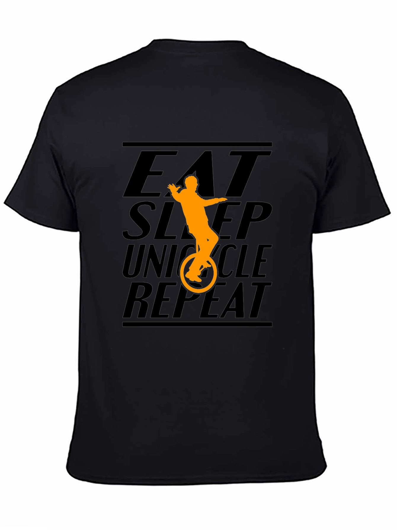 Eat Sleep Unicycle Repeat Graphic Tee