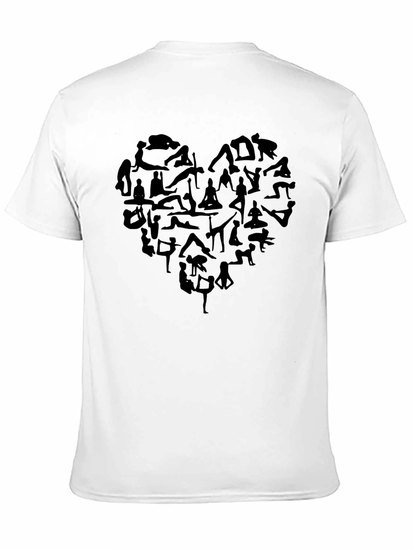 Yoga Heart Graphic Tee - Soft Cotton Blend