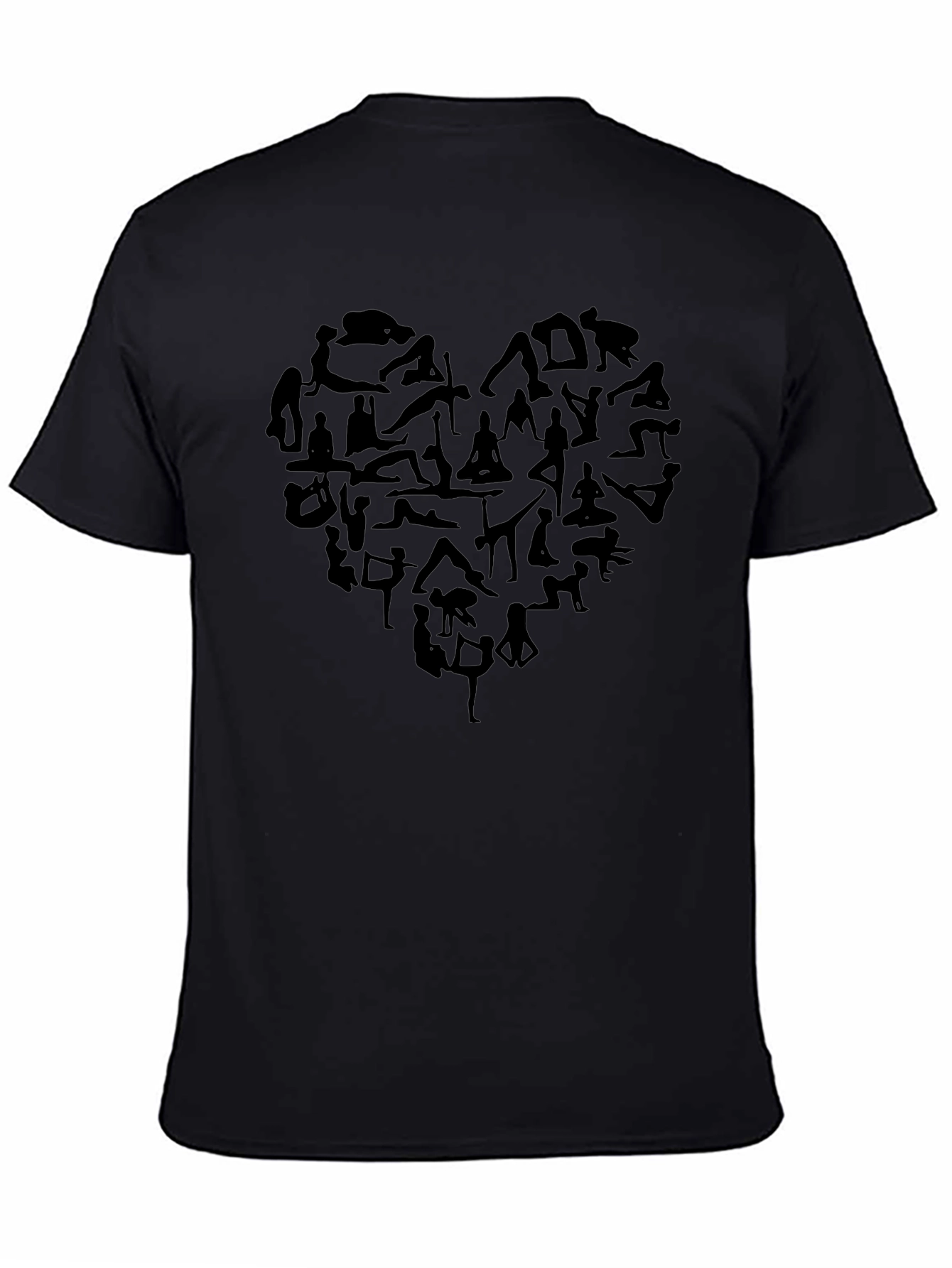 Yoga Heart Graphic Tee - Soft Cotton Blend