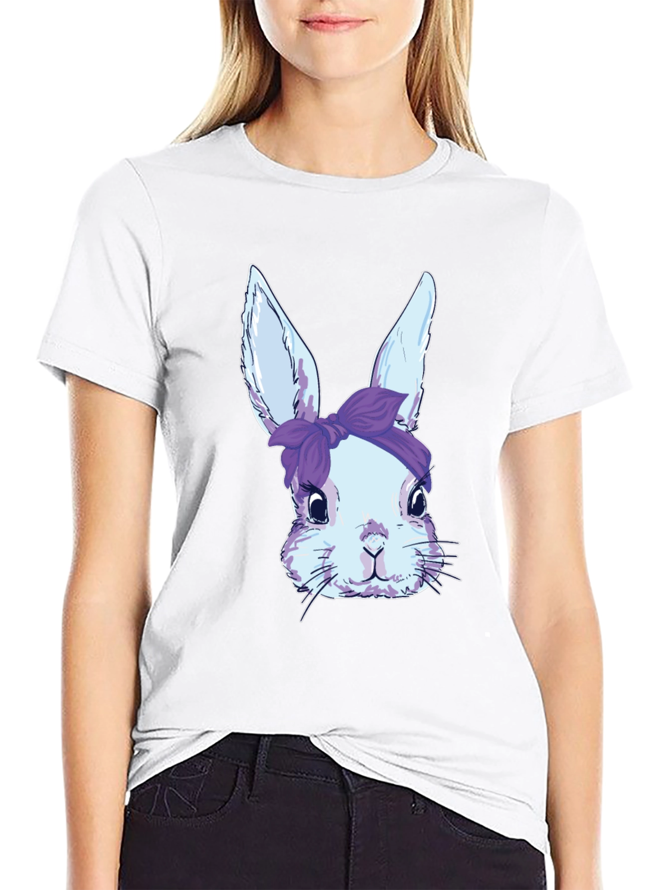 Bunny T-Shirt with Headband - Cute Easter Apparel