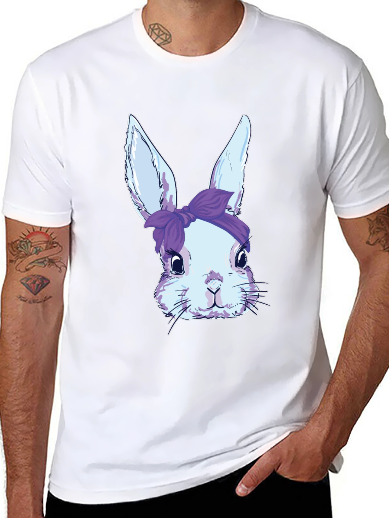 Bunny T-Shirt with Headband - Cute Easter Apparel
