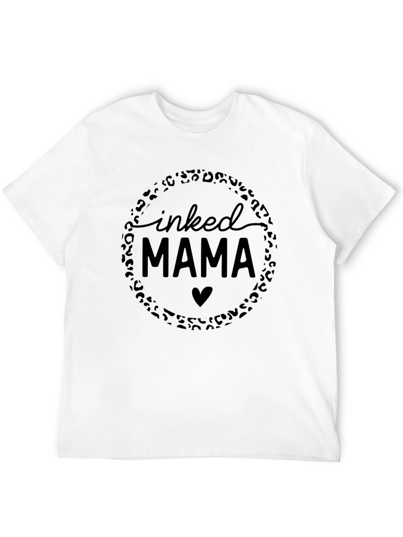 Inked Mama Leopard Print Graphic Tee
