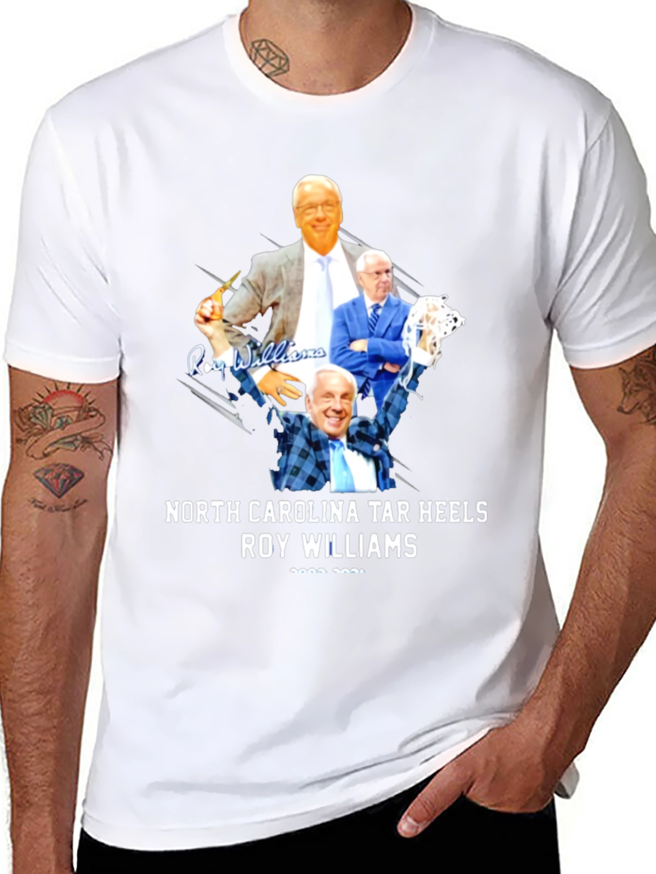 North Carolina Tar Heels Roy Williams T-Shirt