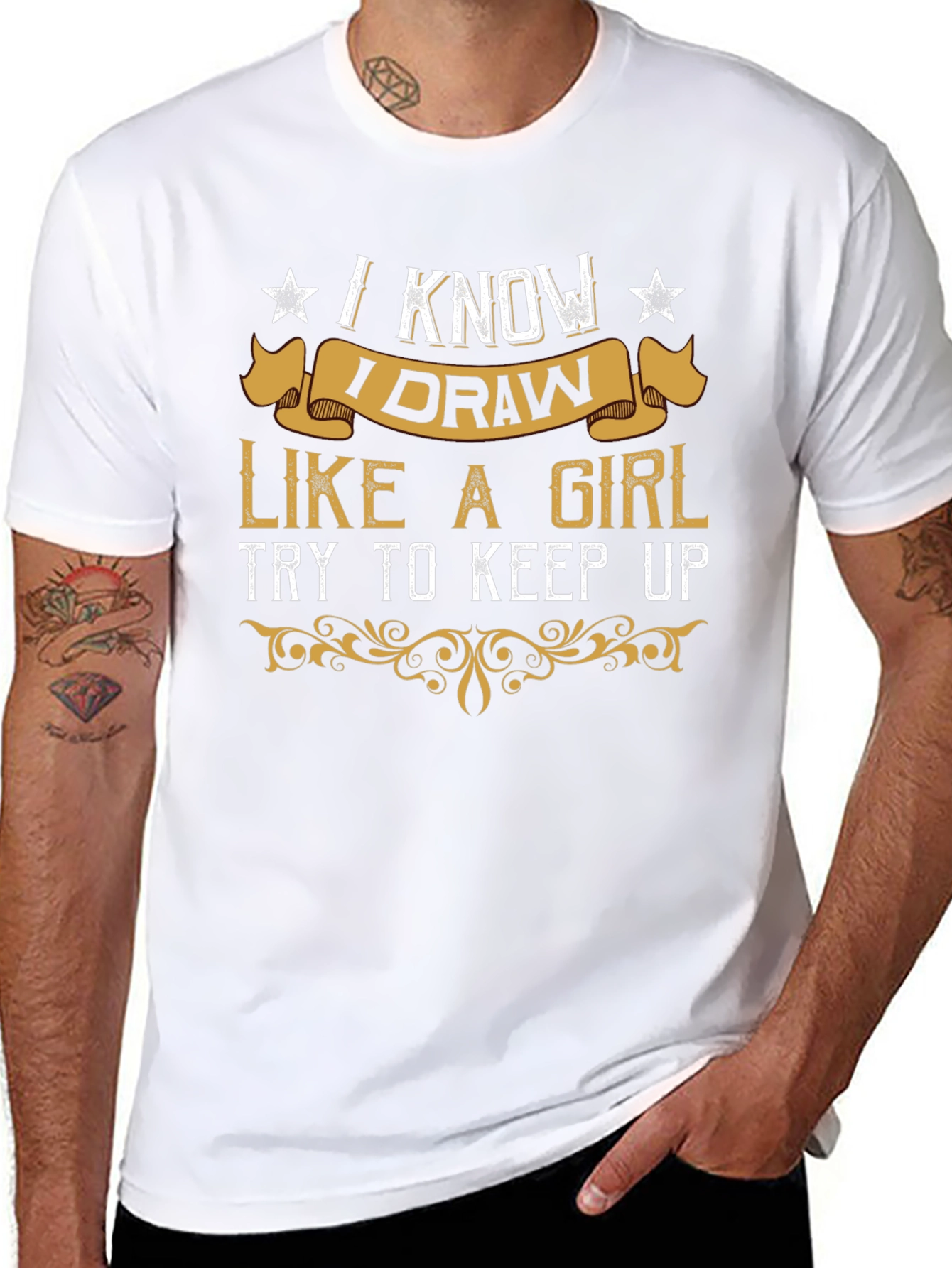 I Know I Draw Like a Girl Graphic Tee
