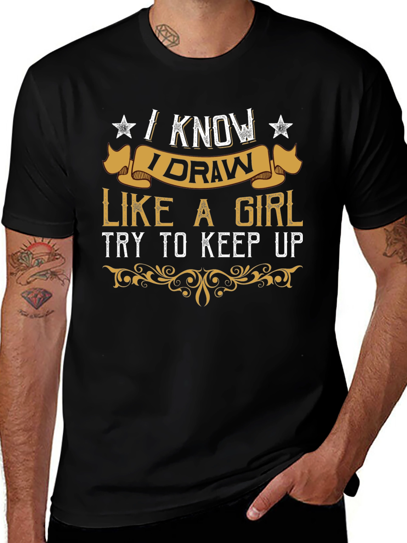 I Know I Draw Like a Girl Graphic Tee
