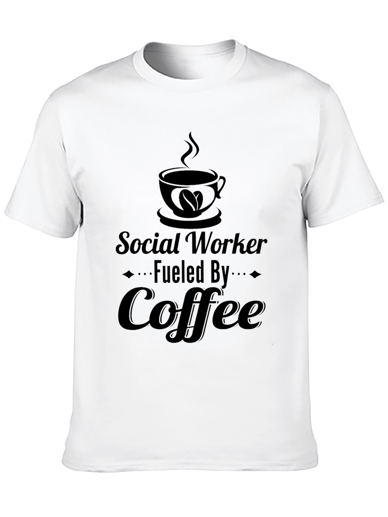 Social Worker Fueled By Coffee Graphic T-Shirt
