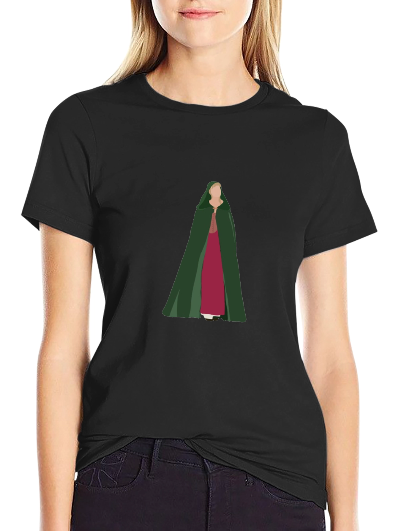 Cloaked Figure Graphic Tee - Dark Apparel