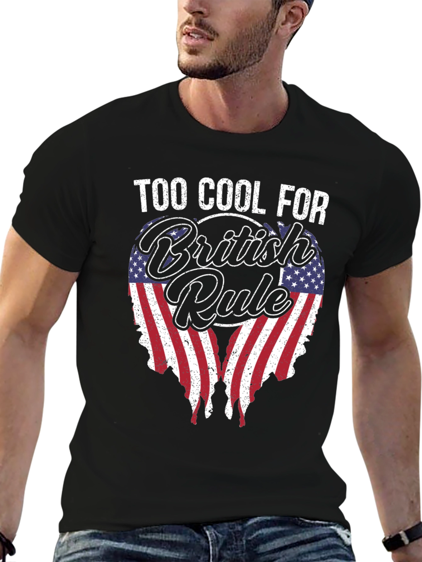 Too Cool For British Rule Graphic Tee