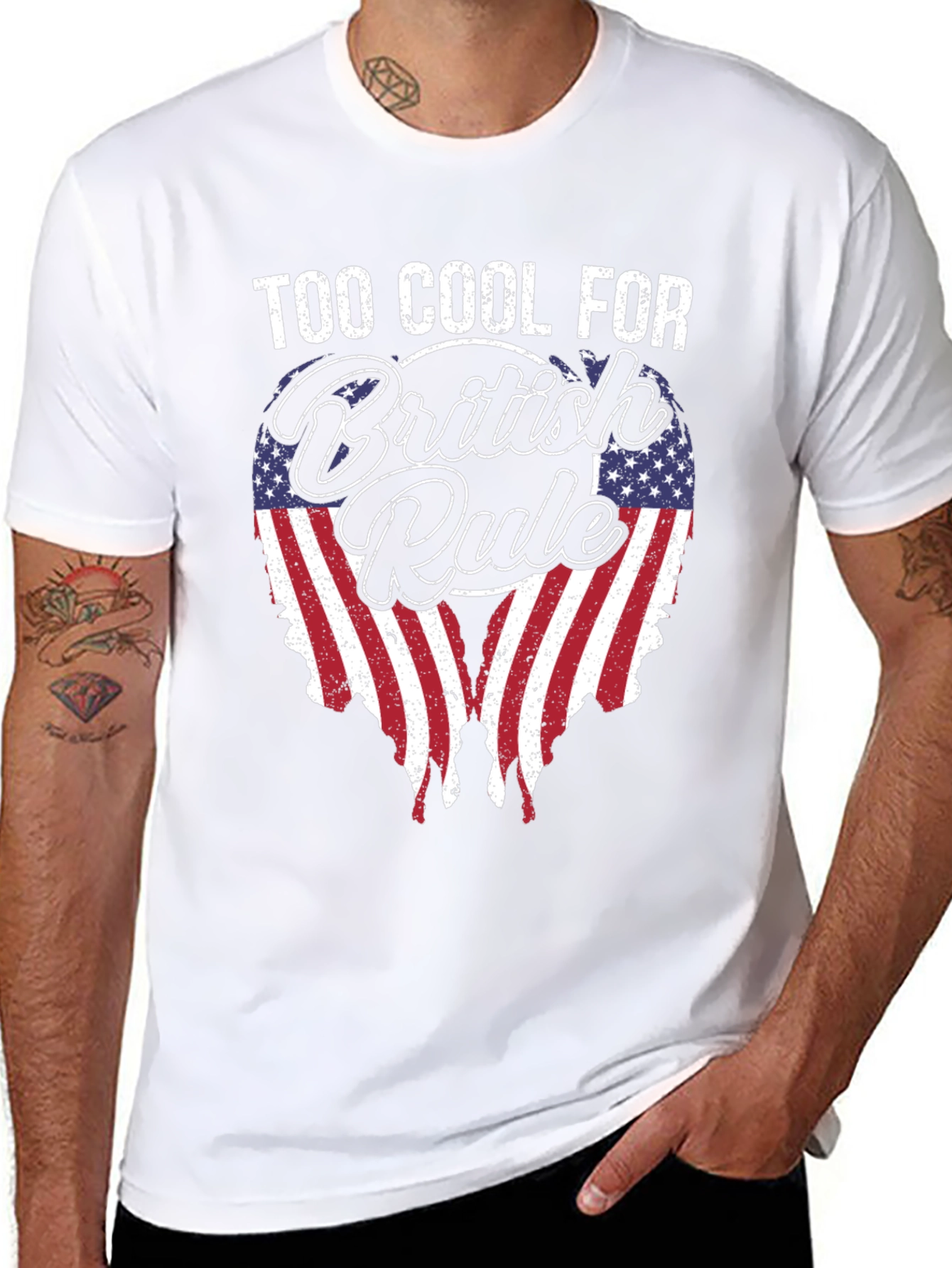 Too Cool For British Rule Graphic Tee