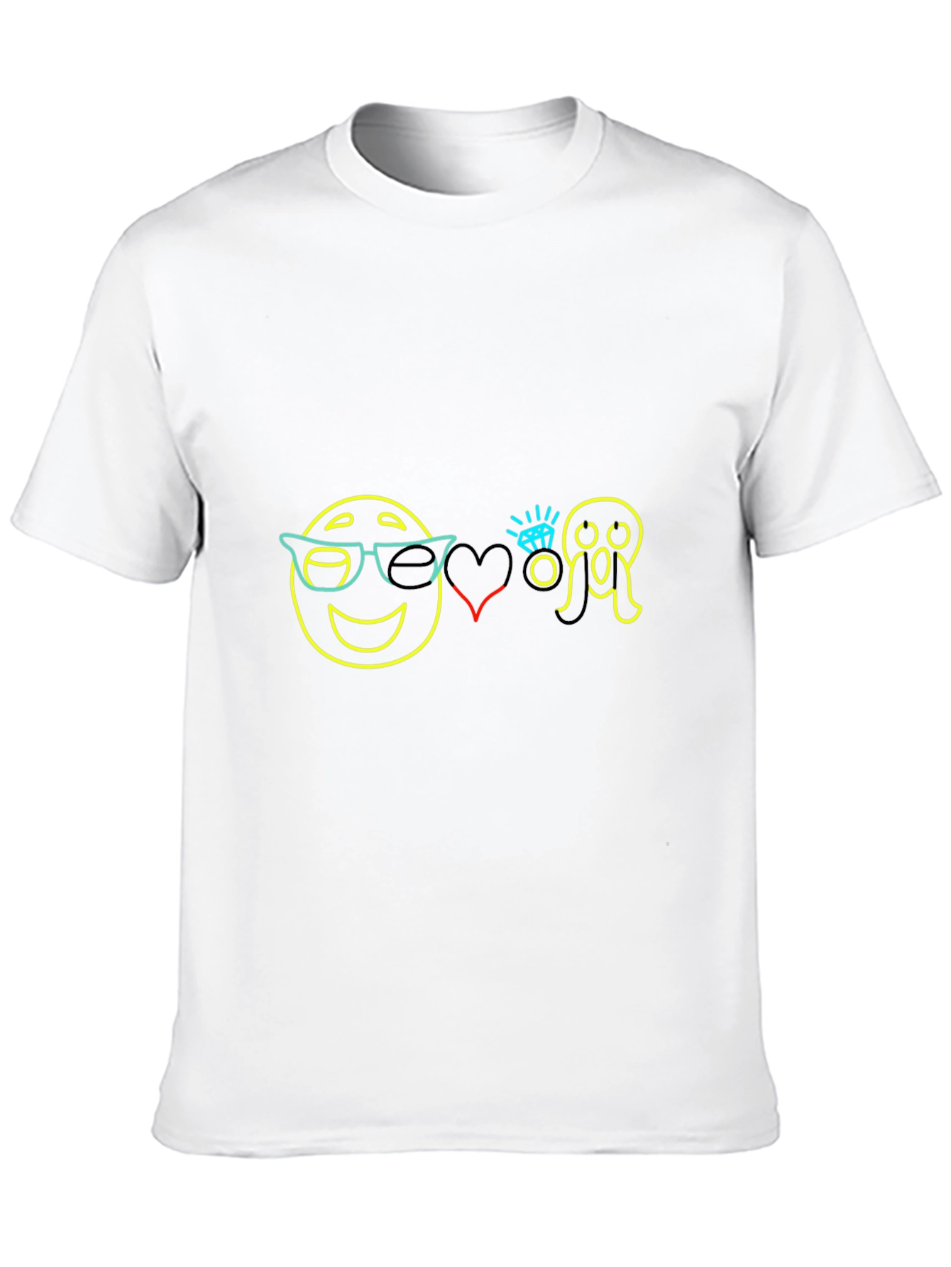 Emoji Love Scream Graphic Tee