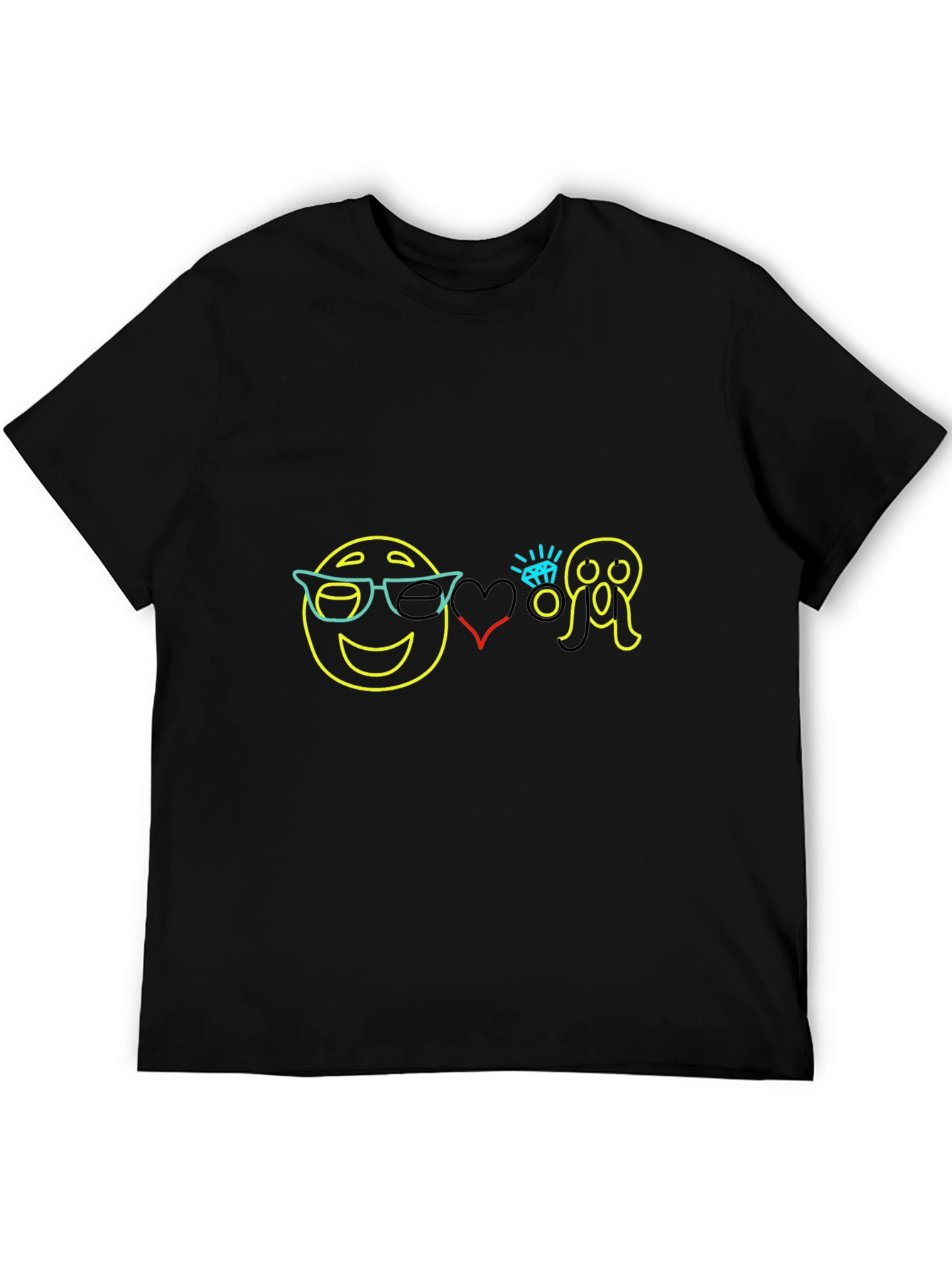 Emoji Love Scream Graphic Tee