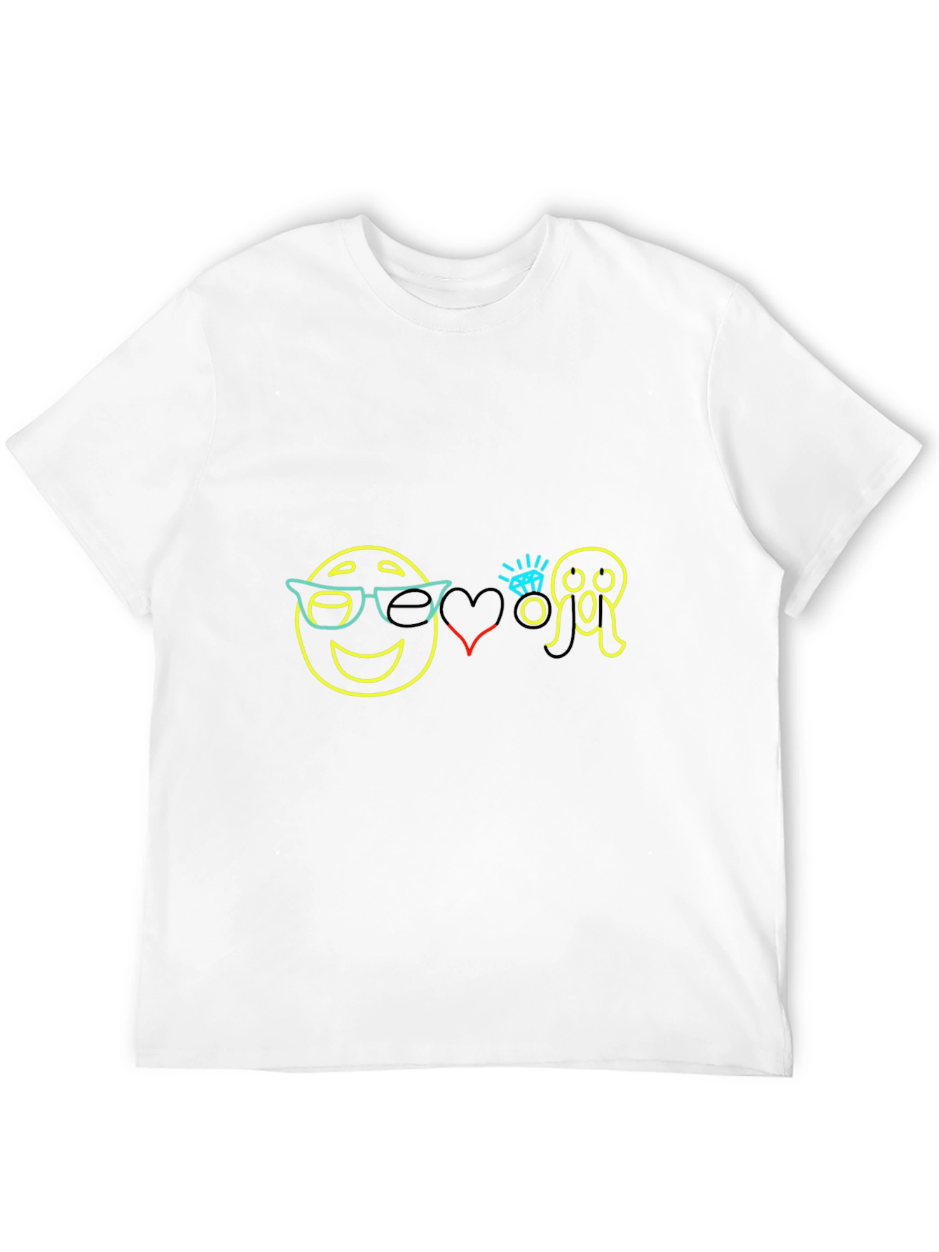 Emoji Love Scream Graphic Tee