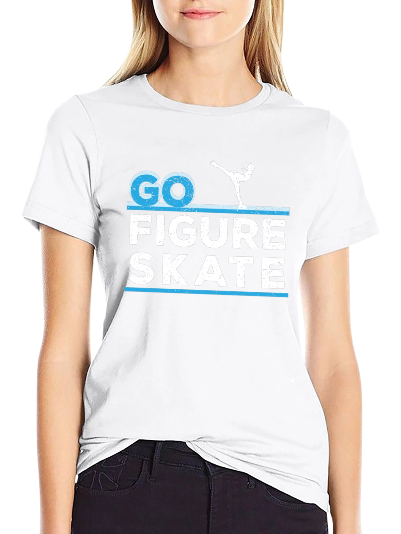 Go Figure Skate T-Shirt - Sporty Design