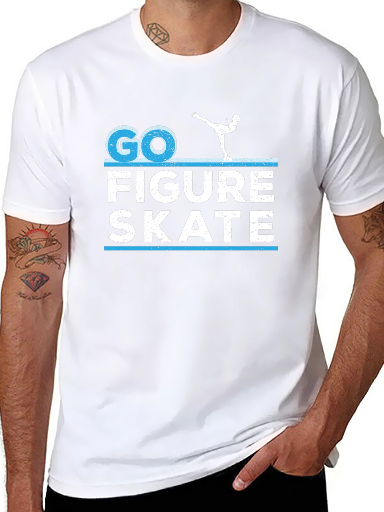 Go Figure Skate T-Shirt - Sporty Design