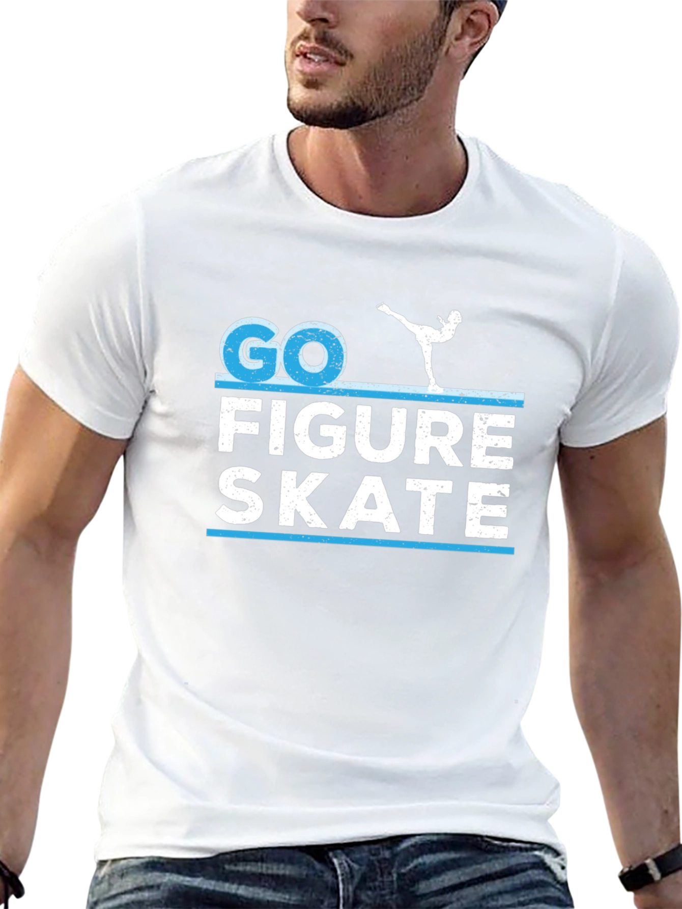 Go Figure Skate T-Shirt - Sporty Design